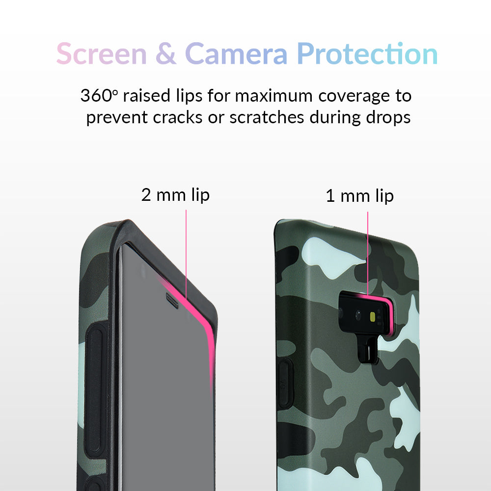 Durable Green Camo Samsung Galaxy Phone Case - Shockproof Protective Cover for Samsung Galaxy S21/S22/S23 - Perfect for Outdoor Adventures & Daily Use