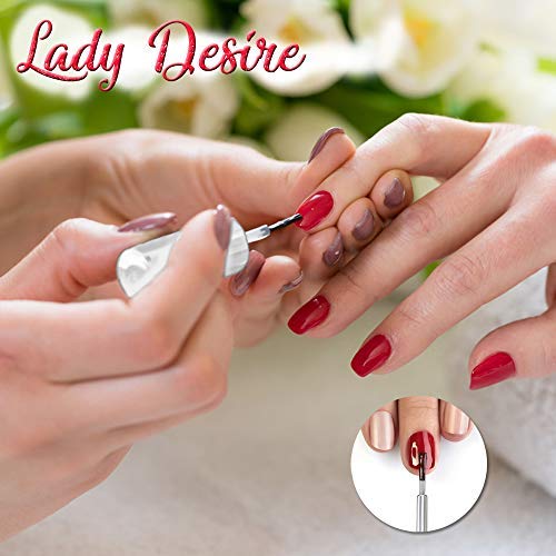 Organic Nail Polish Set - Karma Lady Desire Vegan & Cruelty-Free Base Coat & Non-Toxic Nail Polish Remover - 10 Pack for Natural Nail Care & Safe Nail Art - Perfect for Home Manicures & Salon Use