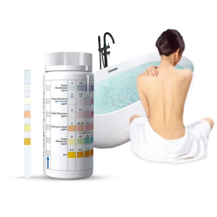 Premium Pool & Spa Test Strips - 7-in-1 Water Testing Kit for Chlorine, pH, Alkalinity | Accurate & Fast Results for Swimming Pools, Hot Tubs, Jacuzzis | Easy Home Water Maintenance Solution