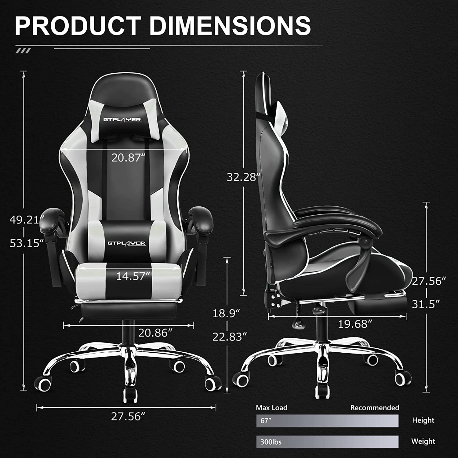 GT800A Adjustable Footrest for Office & Home - Ergonomic Support for Comfortable Work & Relaxation | Perfect for Desks, Chairs, and Standing Workstations