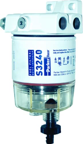 Racor 30 GPH Spin-On Fuel Filter with Head - High Performance Replacement for Marine, Automotive & Industrial Applications