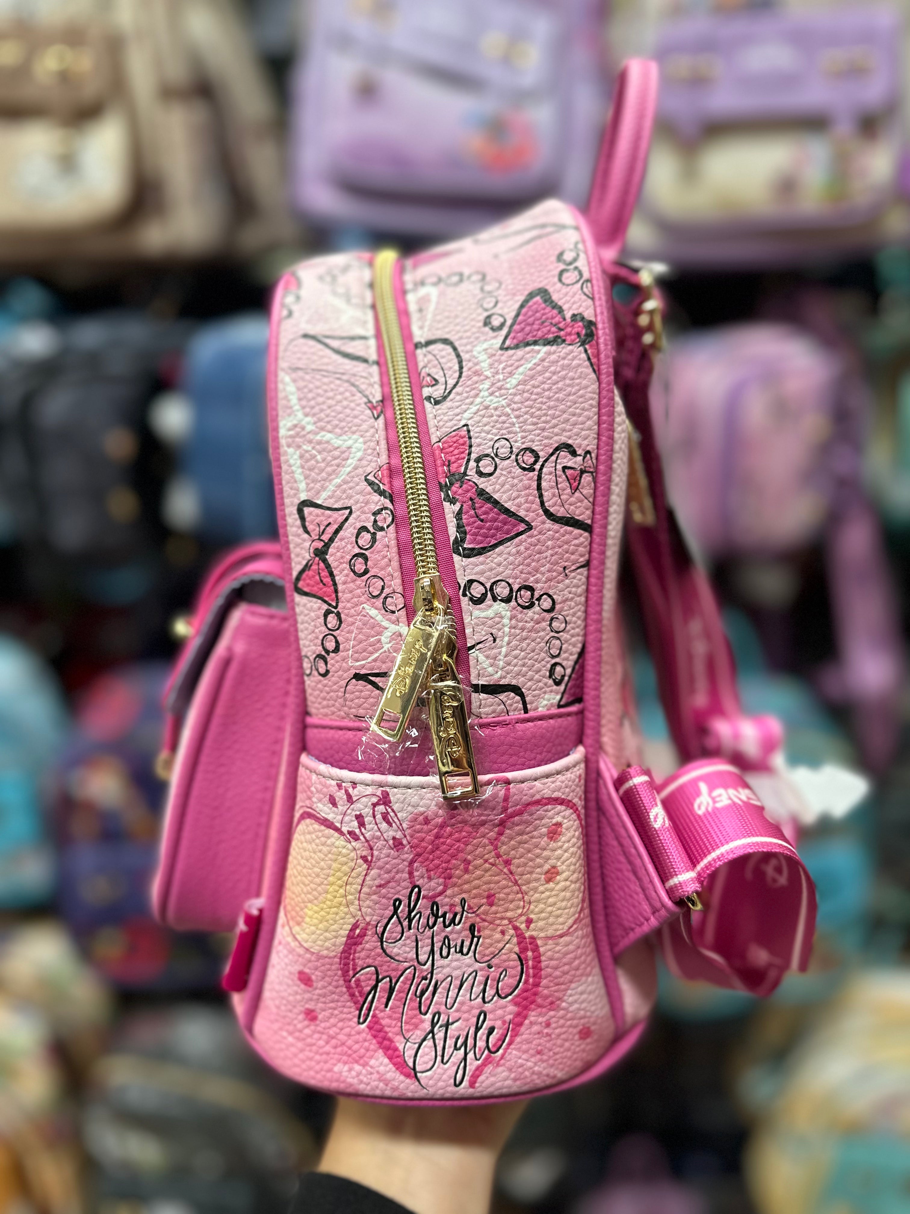 Mini Backpack for Kids & Adults - Small Lightweight Mouse-Shaped Backpack for School, Travel & Everyday Use - Cute Miniature Backpack for Disney Trips, Work & College (Pink)