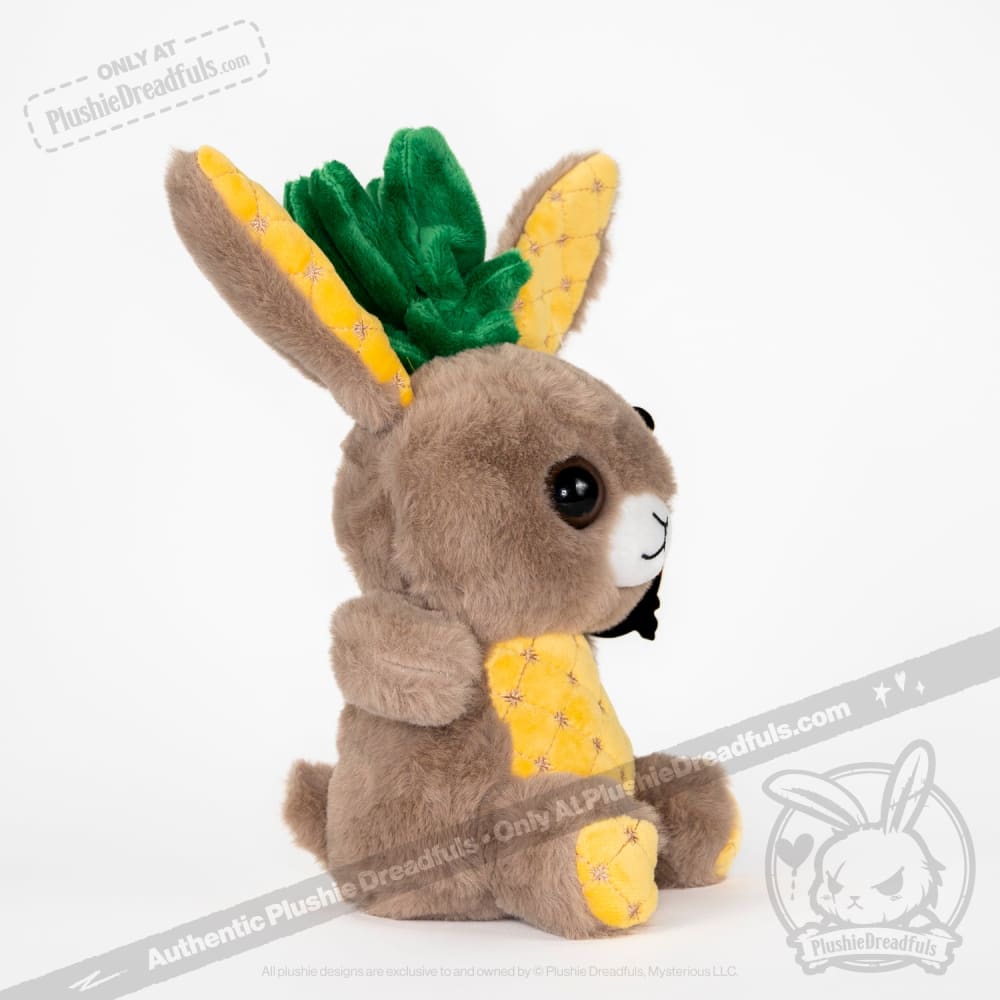 Plushie Dreadfuls Pineapple Rabbit Stuffed Animal - Soft Cute Bunny Plush Toy for Kids, Gift for Girls & Boys, Perfect for Bedroom Decor and Cuddling