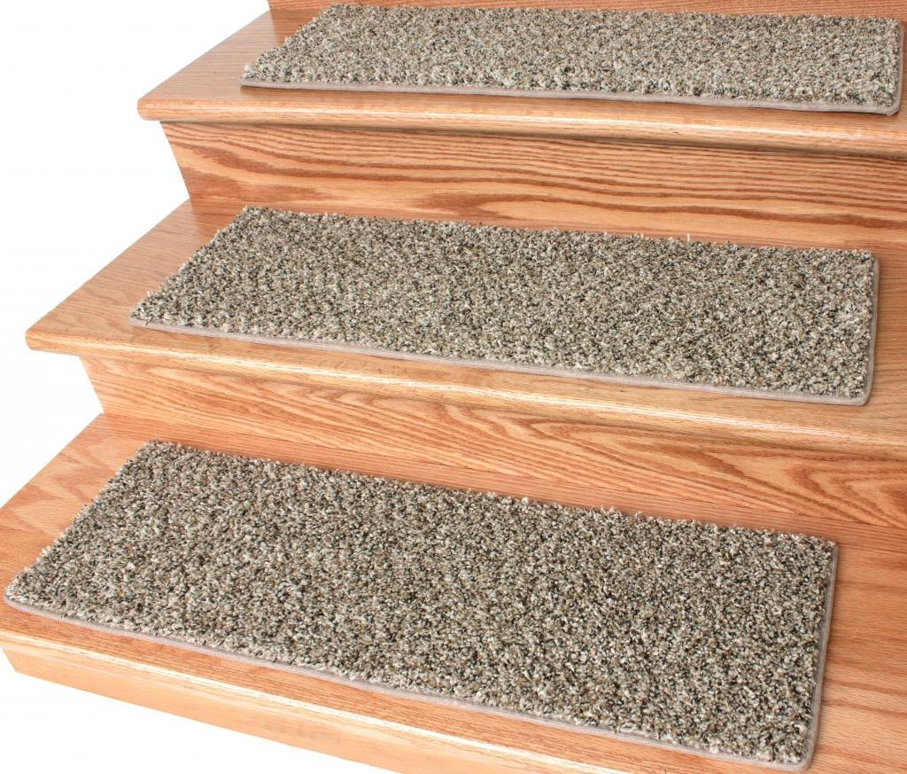 Non-Slip Dog Assist Carpet Stair Treads - Tiger Eye Pattern - (9