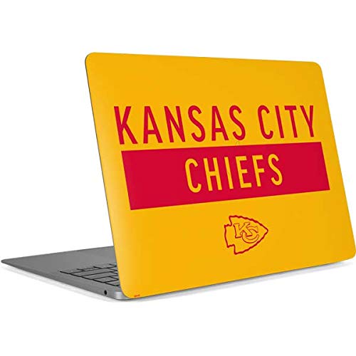 Officially Licensed NFL Kansas City Chiefs Yellow Performance Series Laptop Skin Decal for MacBook Air 13-inch Retina (2018-2019 Models) - Durable Protective Cover for Work, School & Travel