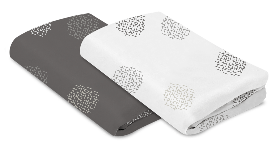4Moms Breeze Cotton Playard Sheet 2 Pack - Soft Baby Crib Fitted Sheets for Playpen & Portable Crib - Perfect for Nursery, Travel & Daycare Use