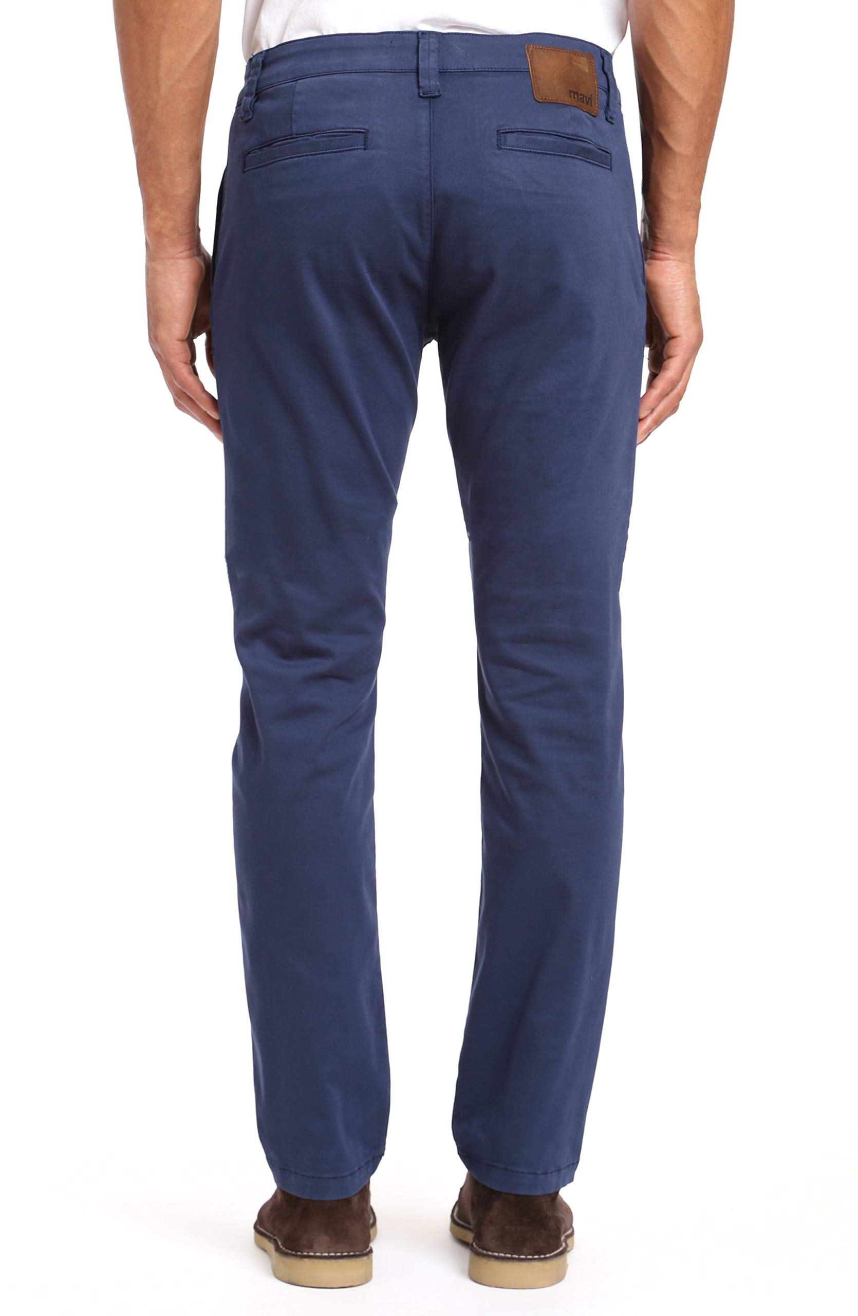 Mavi Men's Johnny Regular Rise Slim Leg Chino Pants - Comfortable Slim Fit Casual Trousers for Work, Office & Everyday Wear