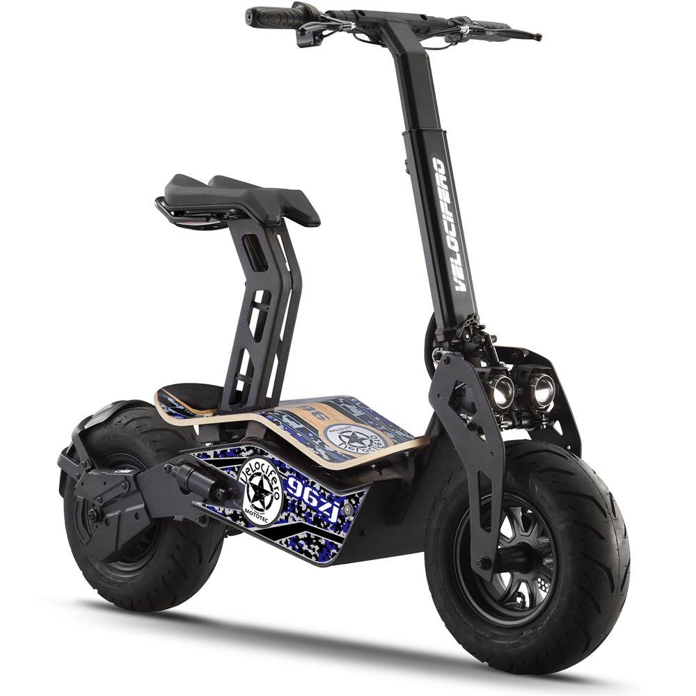 Velocifero 1600W 48V Electric Scooter for Adults - High Speed Commuter & Off-Road E-Scooter for Urban Travel & Adventure Riding