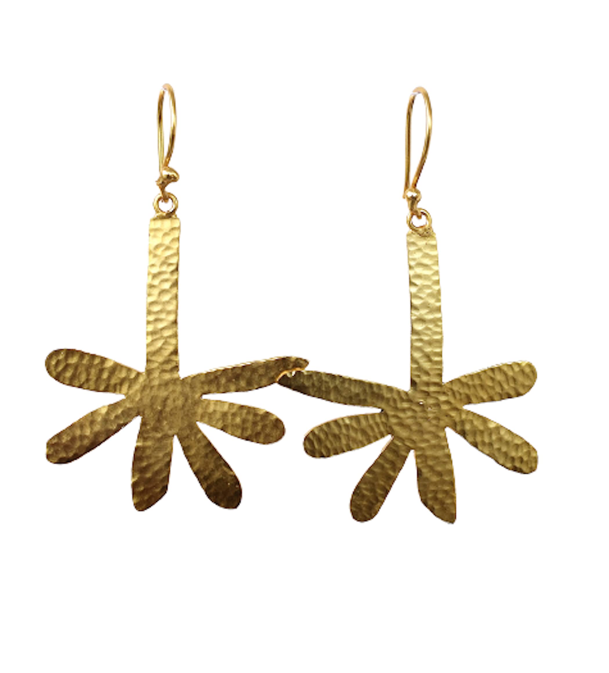 18K Yellow Gold Plated Handmade Earrings for Women - Fashion Jewelry Gift for Her - VE-379 | Elegant Dangle Earrings for Parties, Weddings & Special Occasions
