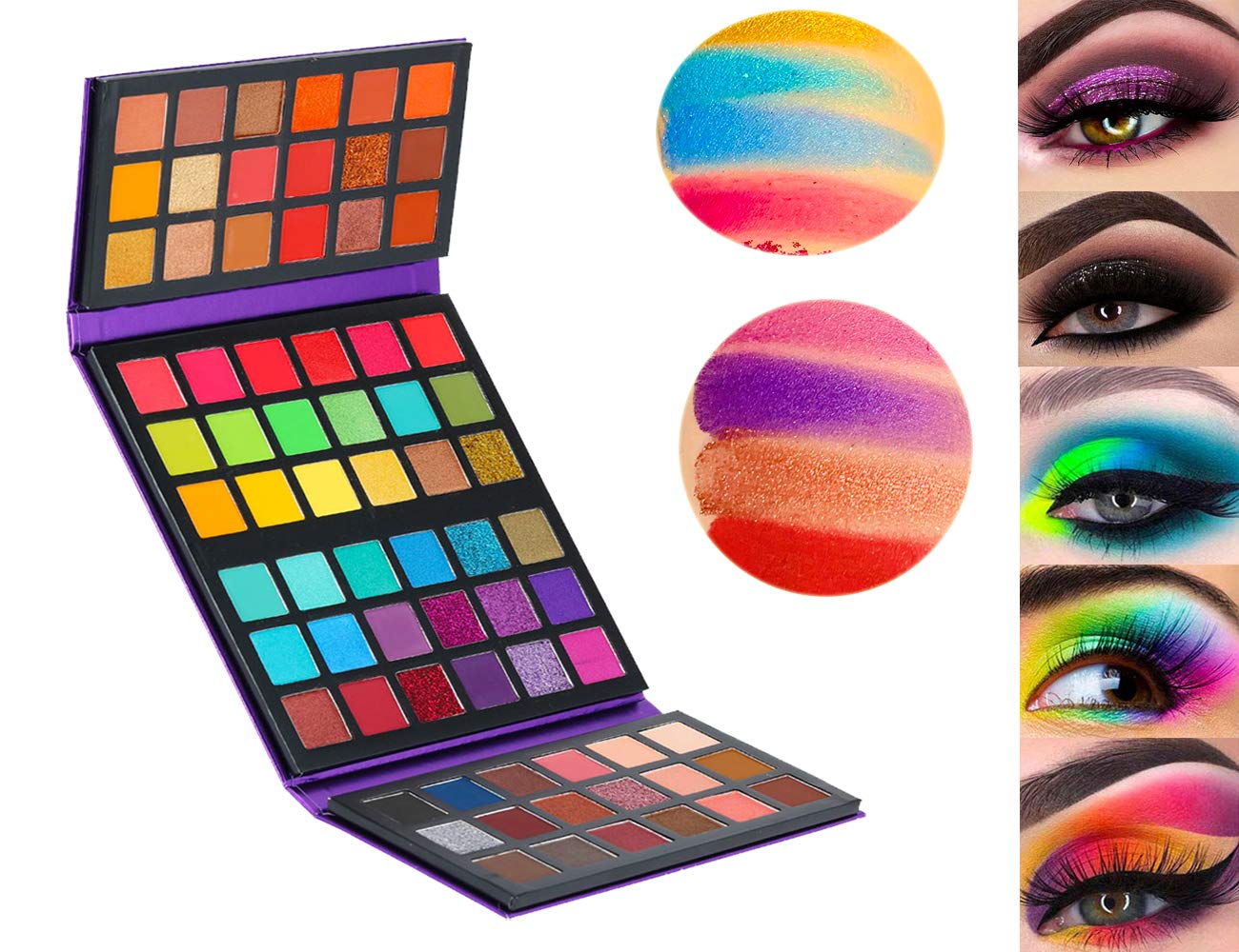 72-Color Eyeshadow Palette - Highly Pigmented, Long-Lasting Makeup Palette for Women & Teens | Perfect for Day & Night Looks, Parties & Professional Makeup