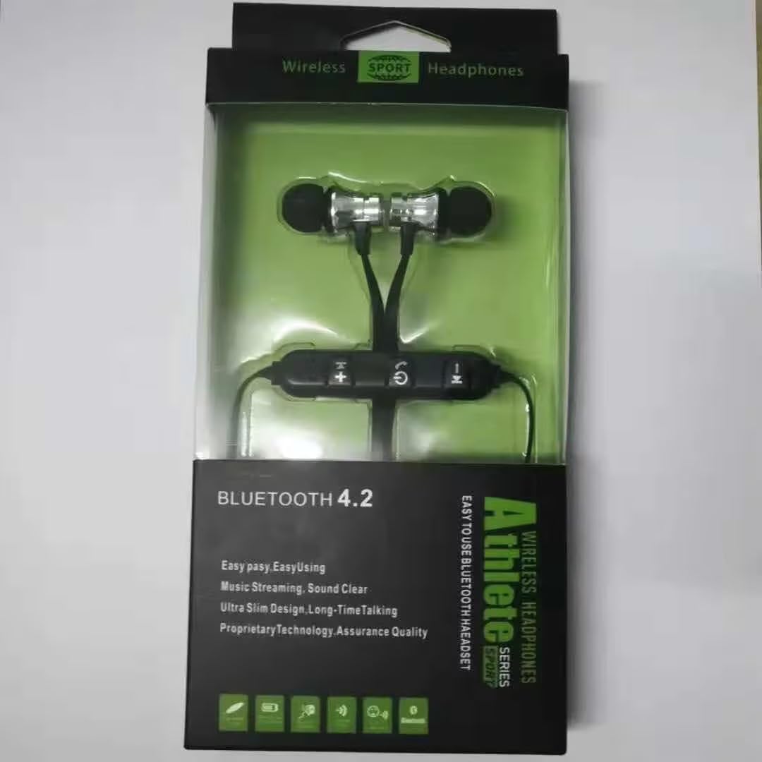 Wireless Bluetooth Earbuds - In-Ear Stereo Headphones with Noise Isolation, Black | Perfect for Gym, Running, Commuting & Workouts