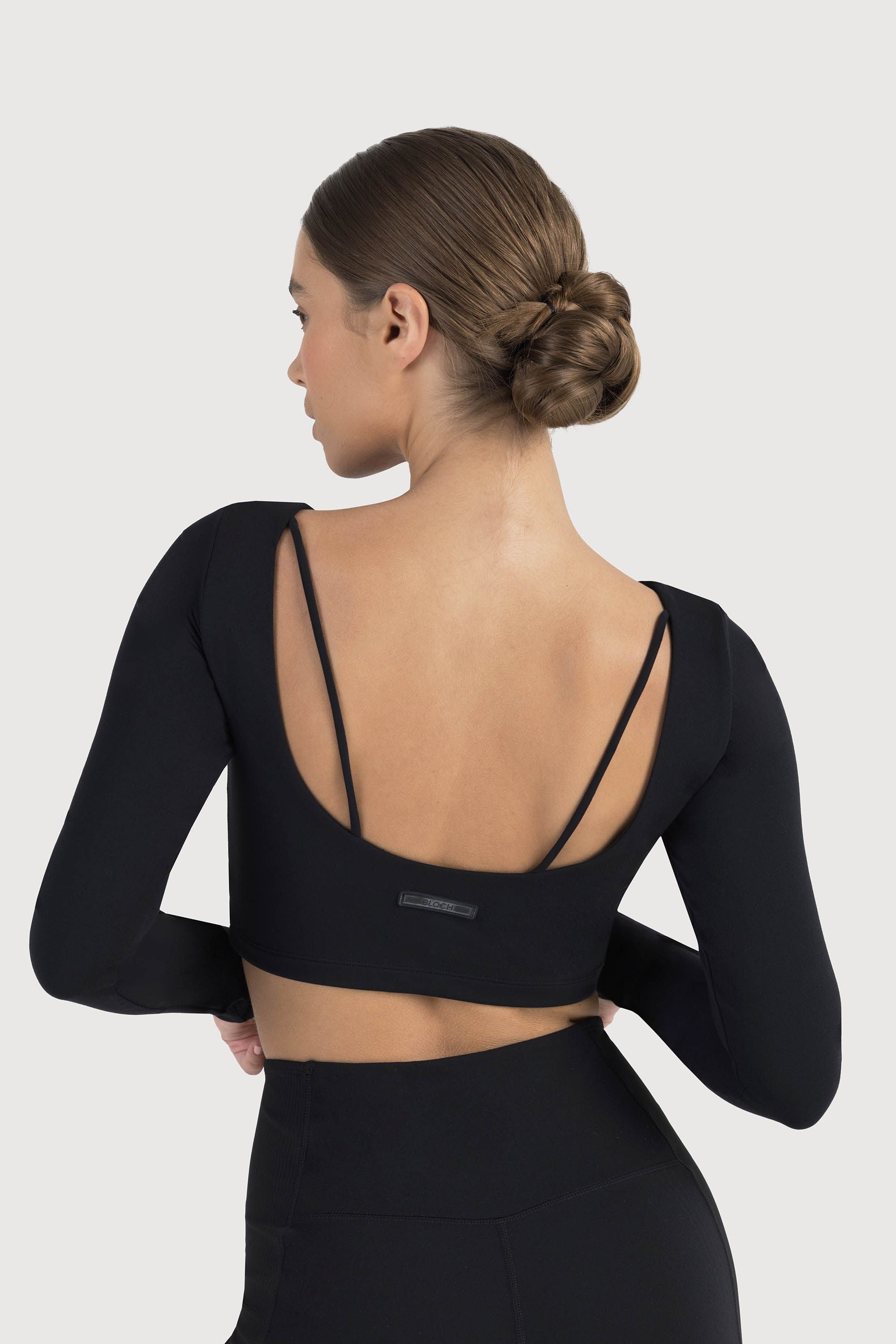 Bloch Technique Scoop Back Crop Top - Women's Dance & Yoga Workout Top for Ballet, Pilates & Fitness Training