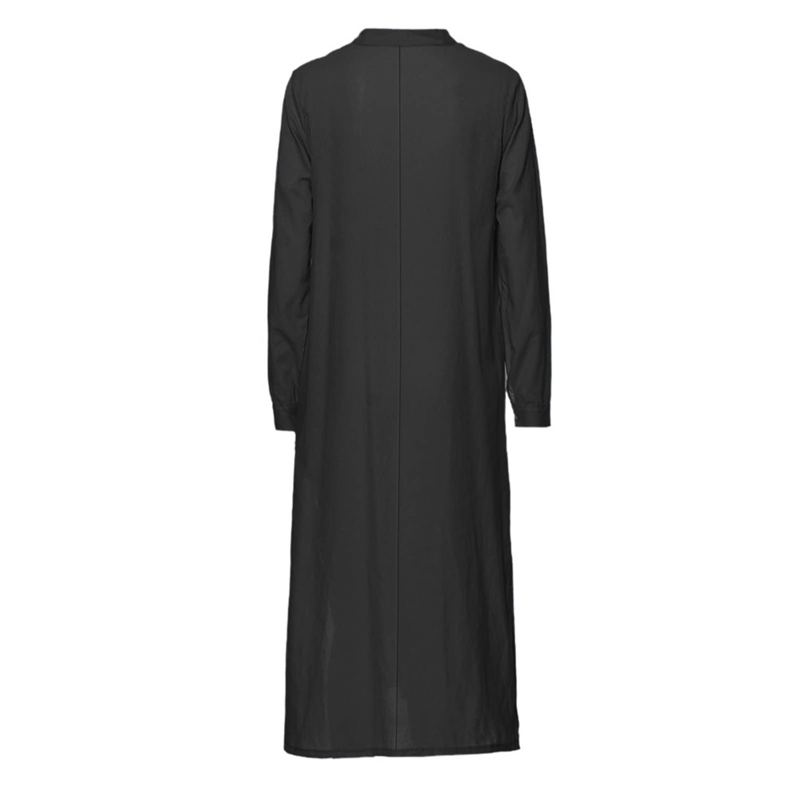Trendy 2024 Women's Fall Long Sleeve Maxi Dresses - Solid Color Casual Shirt Dress with Pockets | Perfect for Autumn Outfits, Office Wear & Weekend Brunch