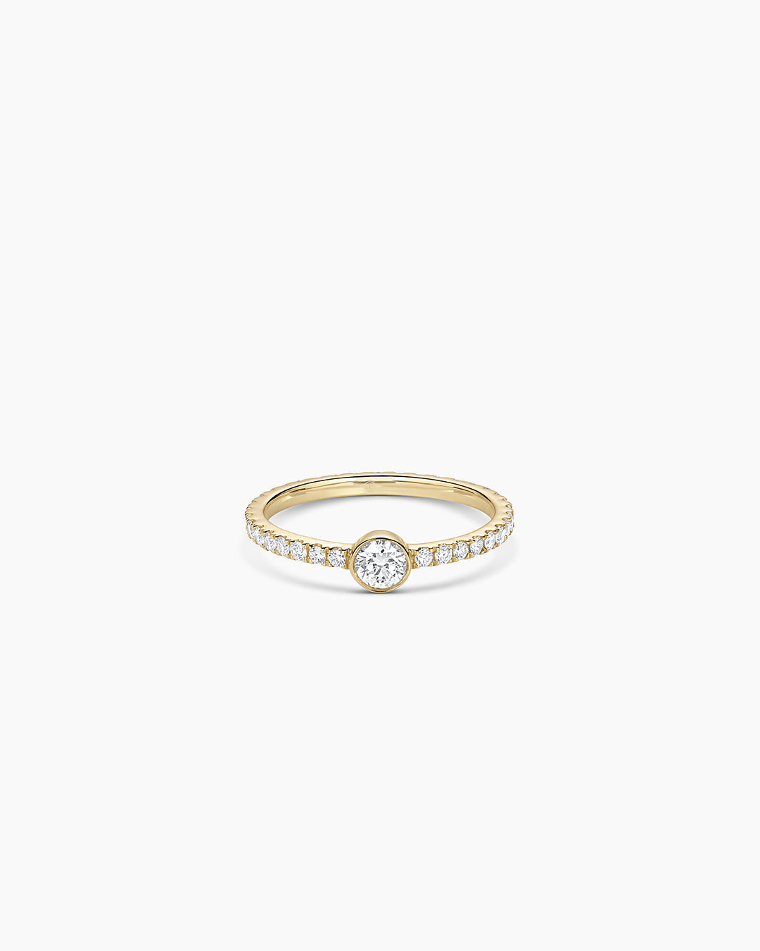Lab Grown Diamond Circle Eternity Ring for Women - 14K White Gold Wedding Band, Anniversary Gift, Stackable Ring for Bridal Jewelry & Special Occasions