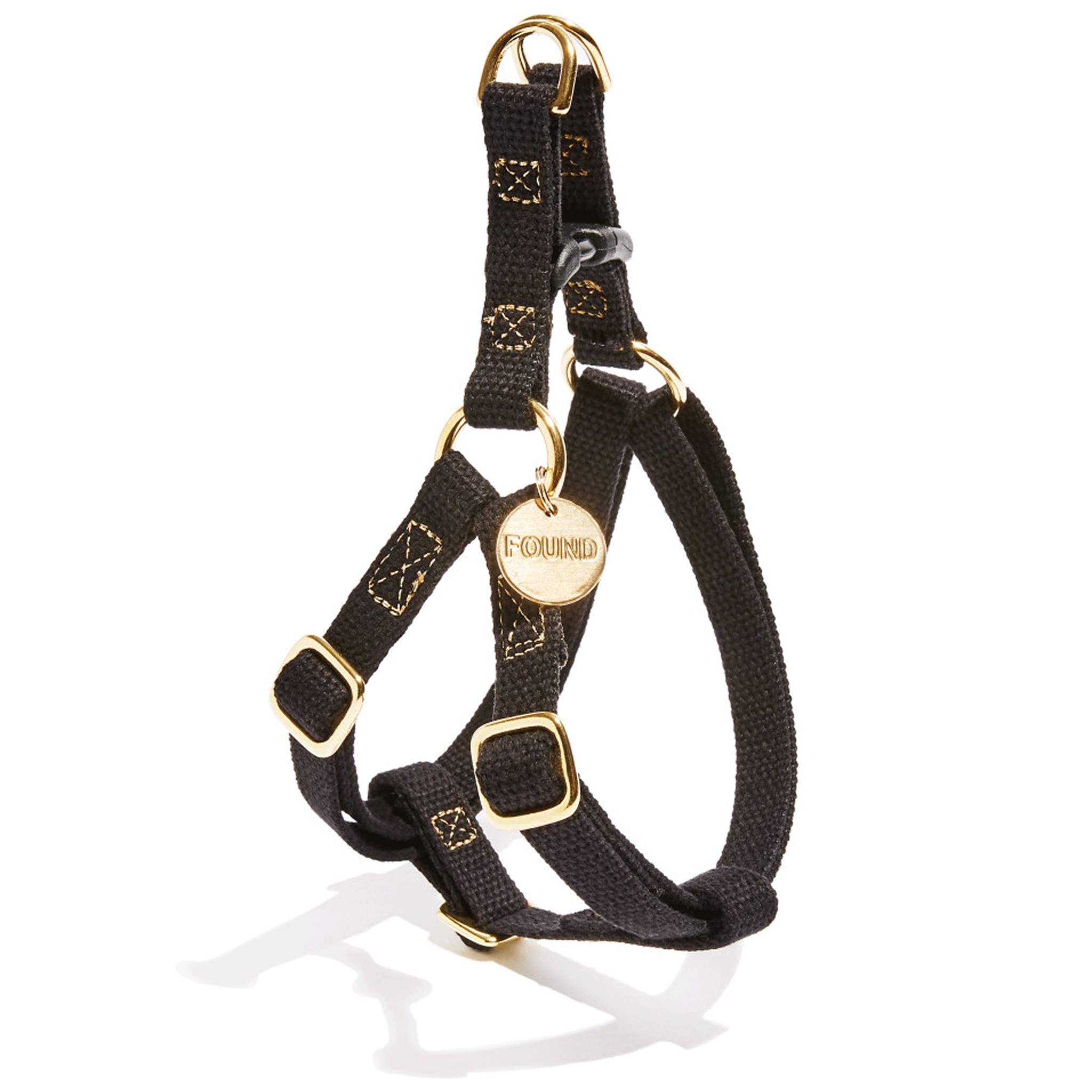 Found My Animal Black Hand Dyed Dog Harness - Premium Adjustable No-Pull Pet Vest for Small Medium Large Dogs - Perfect for Walking, Hiking & Outdoor Adventures