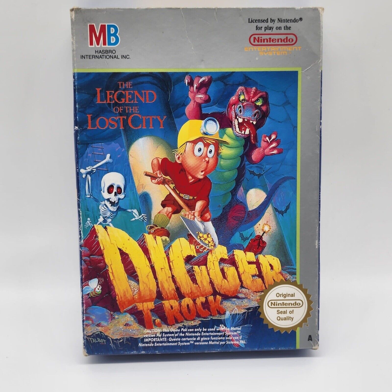 Digger T. Rock NES Game - Complete Boxed PAL Version for Nintendo Entertainment System | Retro Gaming, Collector's Item, 80s Nostalgia Gift