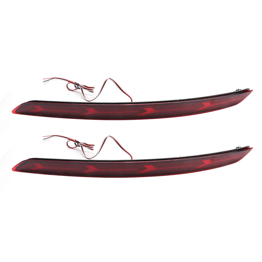 Acouto 2-Pack LED Car Rear Bumper Fog Lights - Dual Function Backup Lamps for Hyundai Elantra 2016-2017 (12V) - Enhanced Night Visibility & Safety Driving