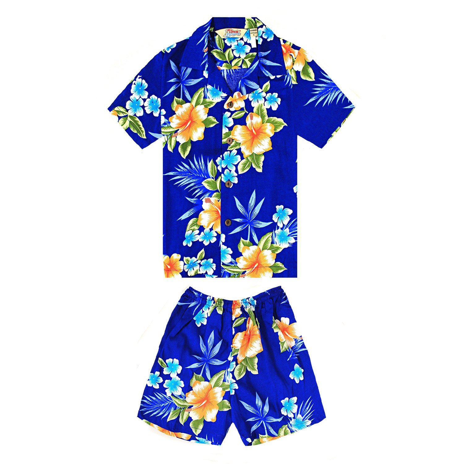 Matching Hawaiian Luau Outfits for Siblings - Boys & Girls Aloha Shirts & Dresses in Tropical Prints | Perfect for Family Vacations, Beach Parties & Summer Photoshoots