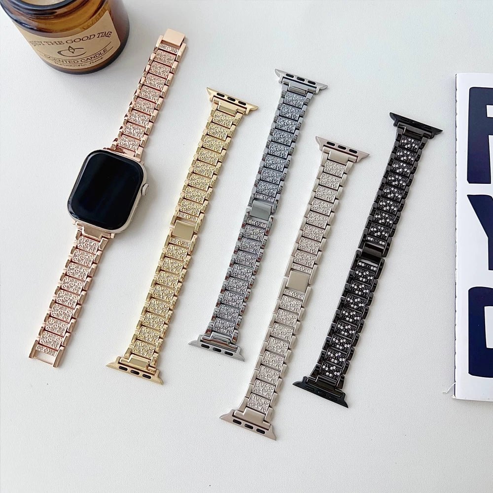 EleganteSync Stylish Apple Watch Band for Women - Fashionable & Comfortable Replacement Strap for Workouts, Office & Everyday Wear
