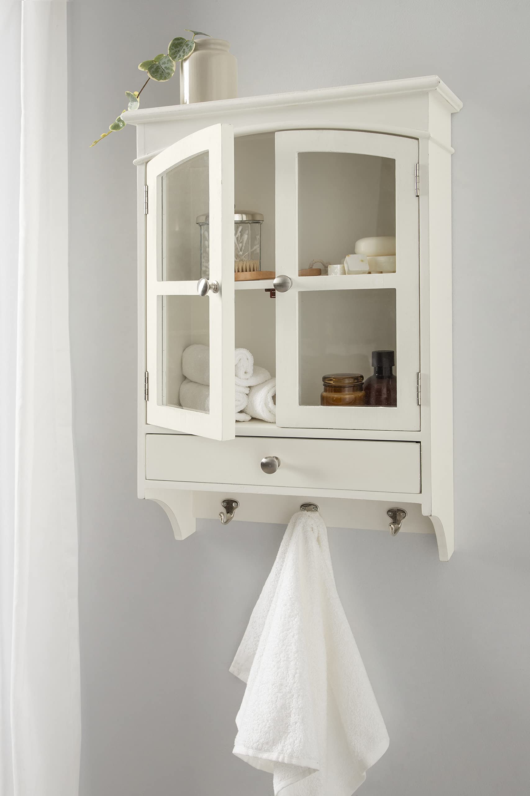 Kate and Laurel Highfield Decorative Wood Wall Cabinet - 18