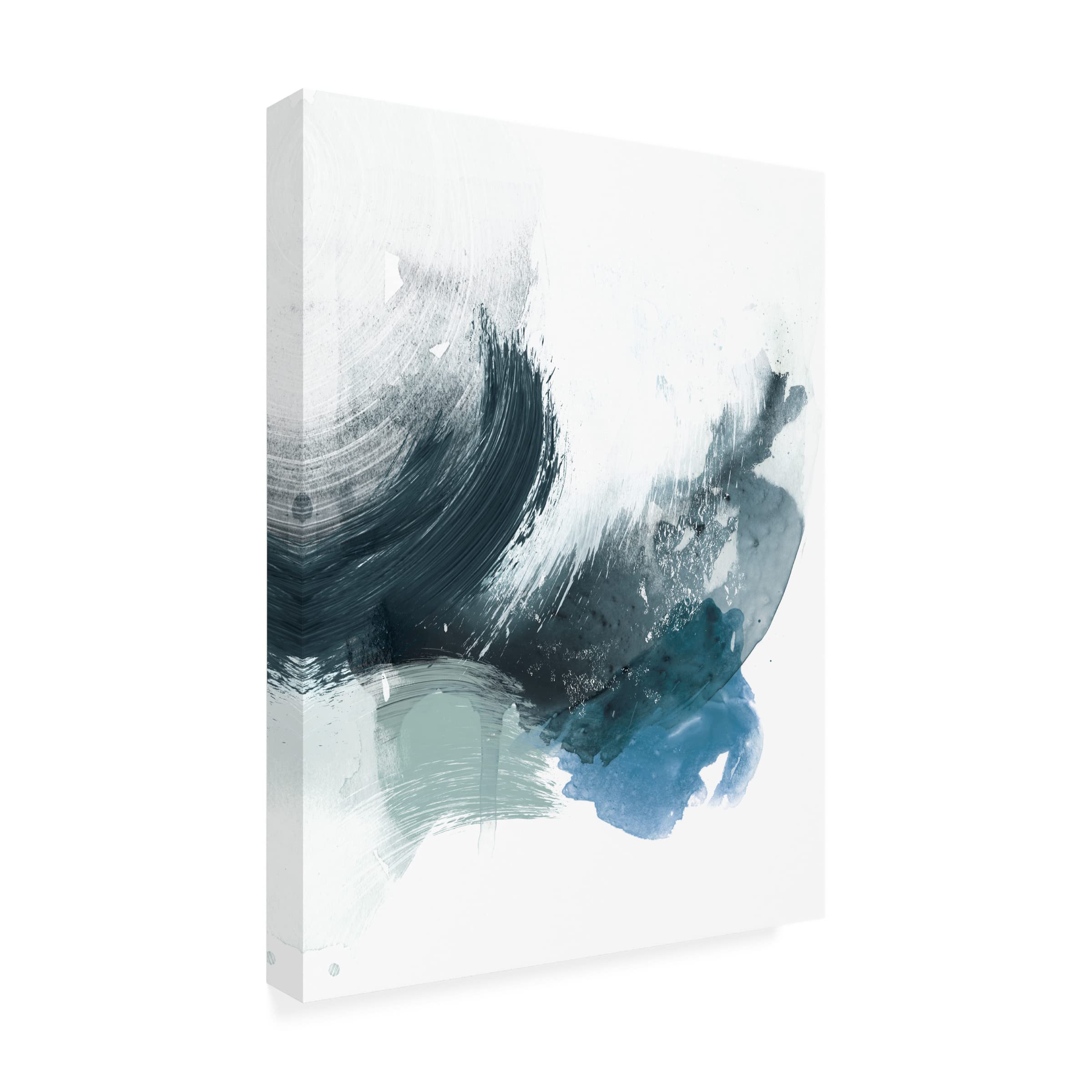 Trademark Fine Art 'Coastal Crush II' Canvas Wall Art by Victoria Borges - Beach House Decor, Ocean Themed Living Room Painting, Coastal Bedroom Wall Art