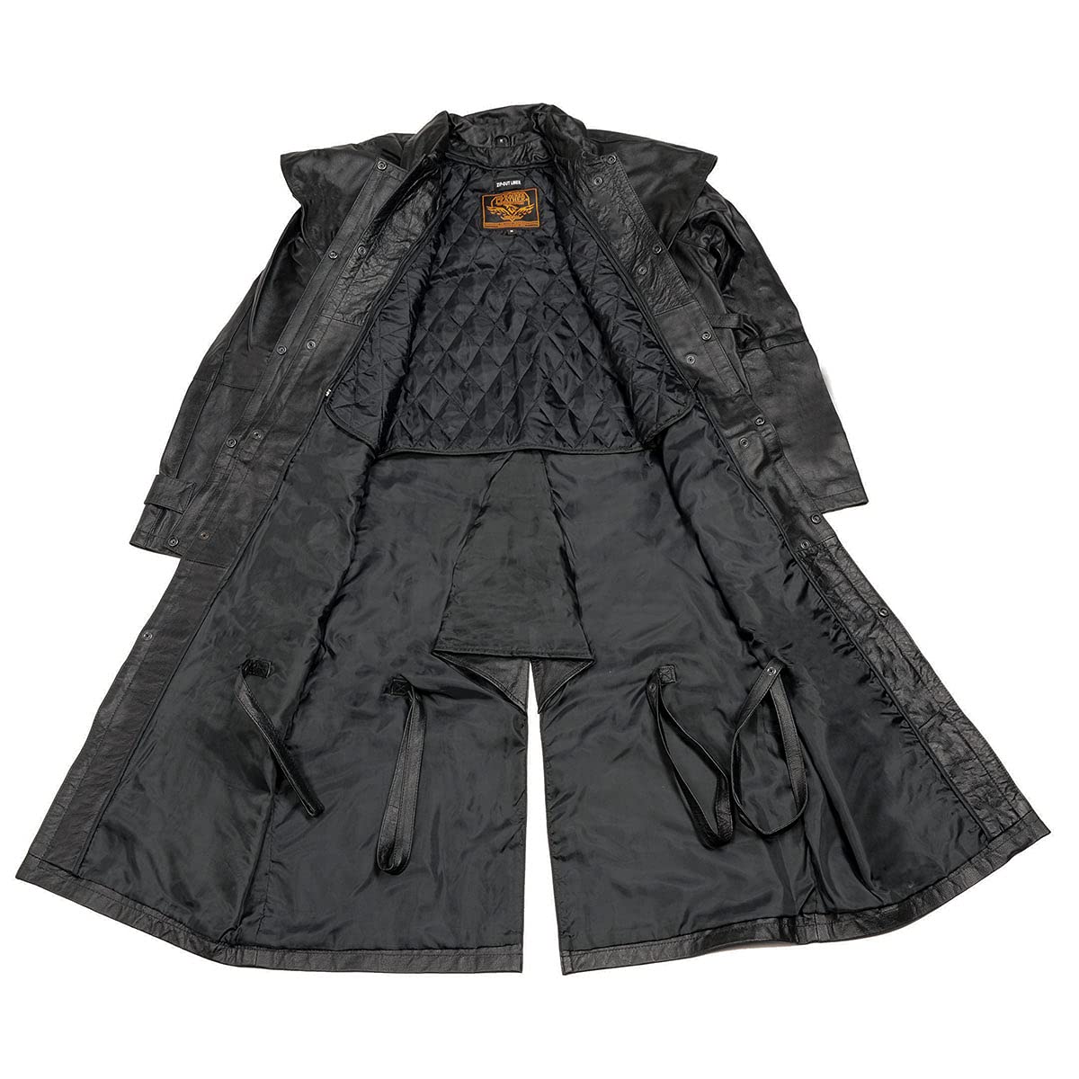 Milwaukee Genuine Leather Cowhide Duster Coat for Men - Western Style with Removable Liner | Perfect for Rodeo, Ranch Work & Outdoor Adventures