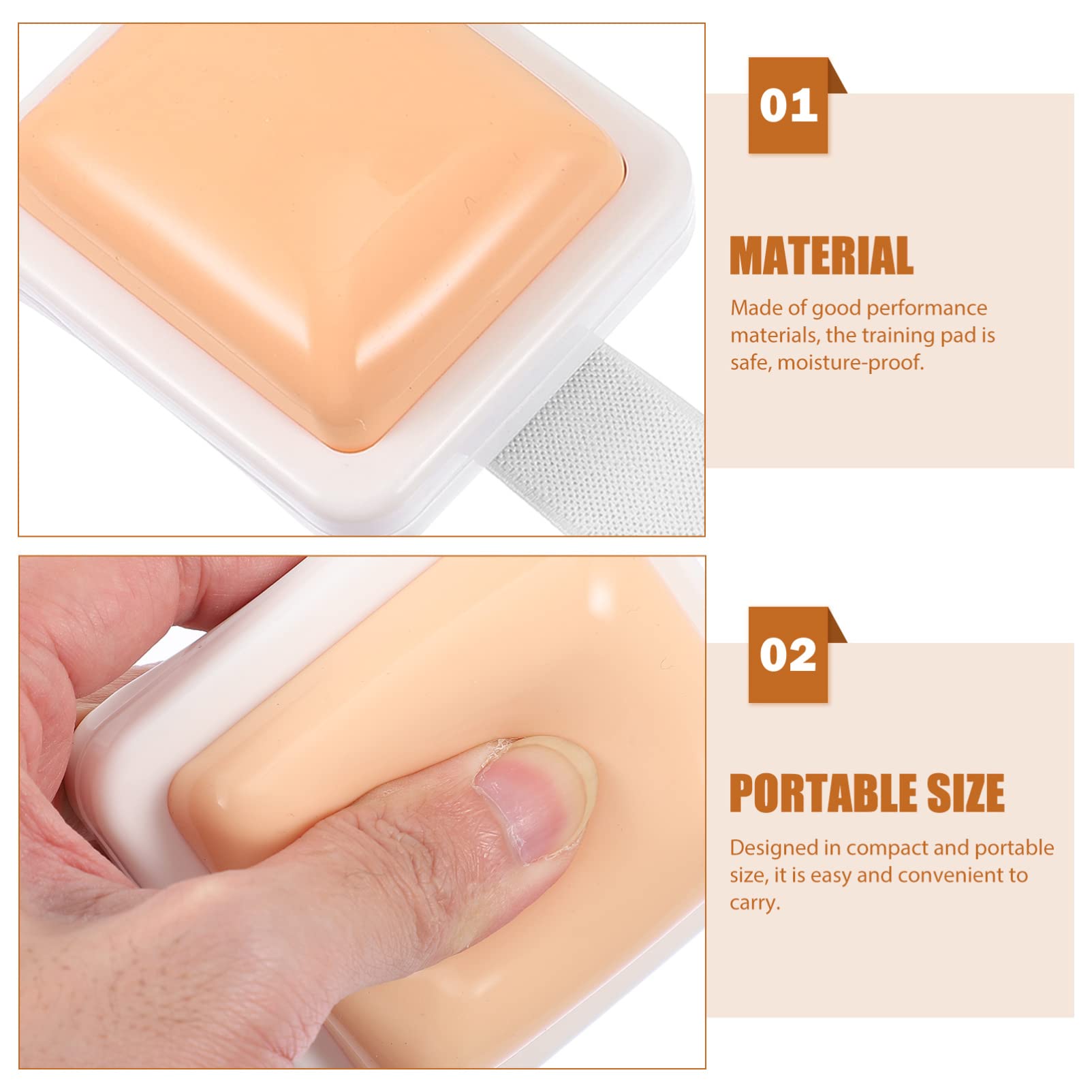 GLEAVI Silicone Injection Pad - Realistic Intramuscular Injection Training Model for Medical Students & Nurses - Perfect for IV, Subcutaneous & IM Practice at Home or Clinic