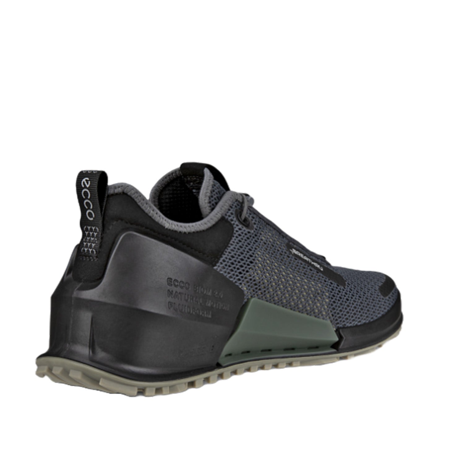 ECCO Men's BIOM 2.0 Breathru Running Shoes - Magnet/Black/Vetiver - Lightweight & Breathable Athletic Footwear for Jogging, Gym Workouts & Casual Wear
