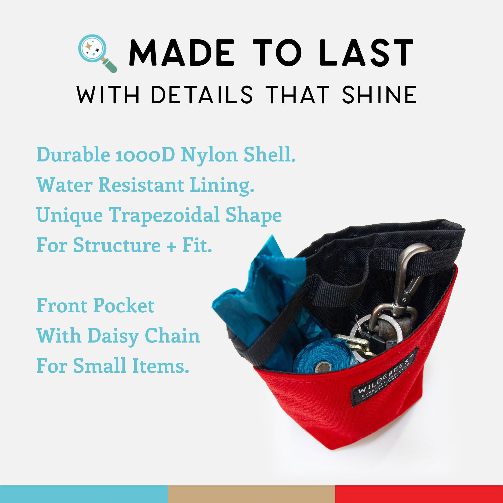 Premium Dog Treat Pouch for Training & Travel - Magnetic Closure, 2 Water-Resistant Compartments with Detachable Waist Strap & Belt Clip | Ideal for Outdoor Adventures, Walks, and Obedience Classes