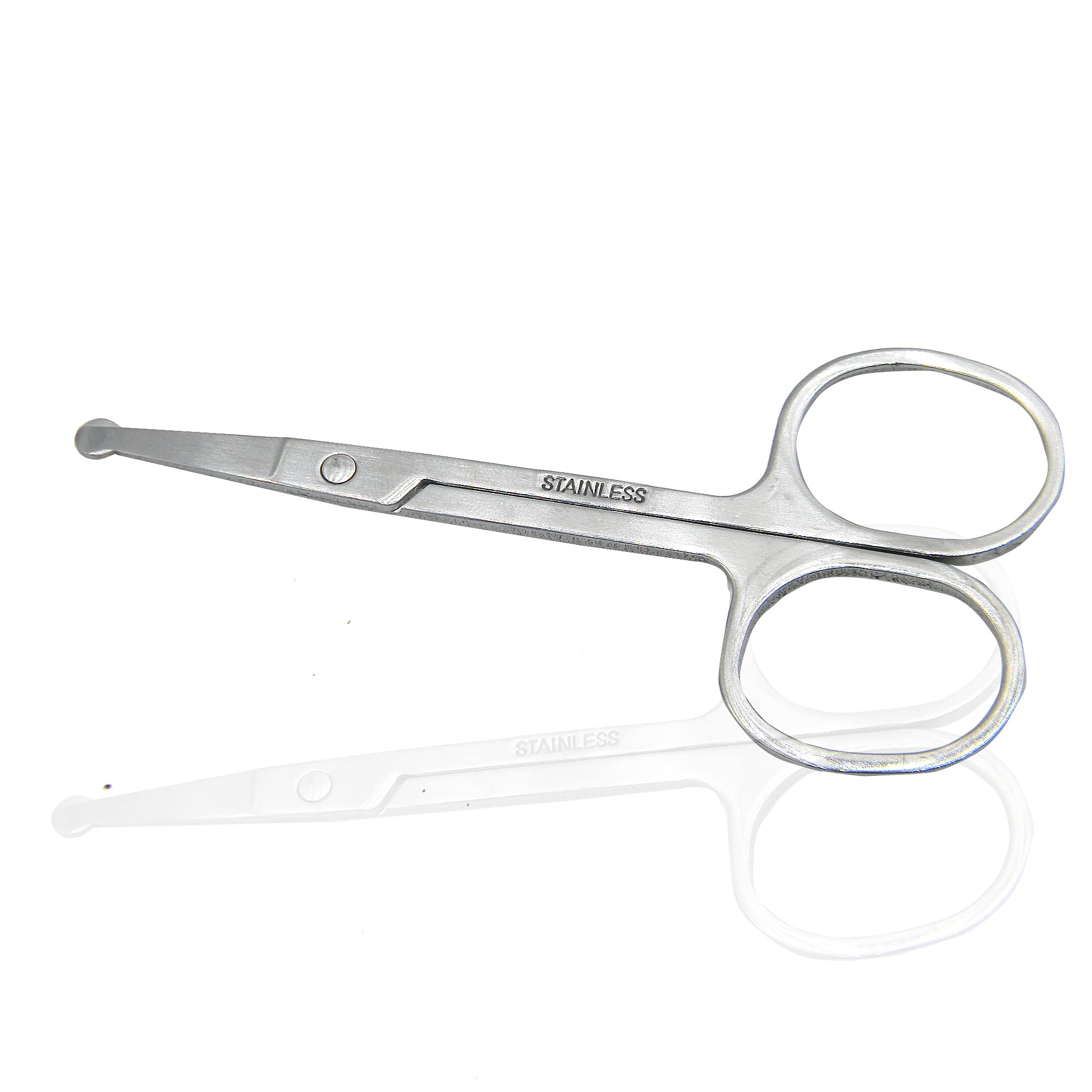 Premium Stainless Steel Cuticle Scissors - Ultra Sharp Precision Grooming Tool for Pain-Free Nose Hair, Eyebrow & Mustache Trimming | Professional Manicure & Pedicure Kit | Perfect for Home Salon, Travel & Personal Care (Set of 1)
