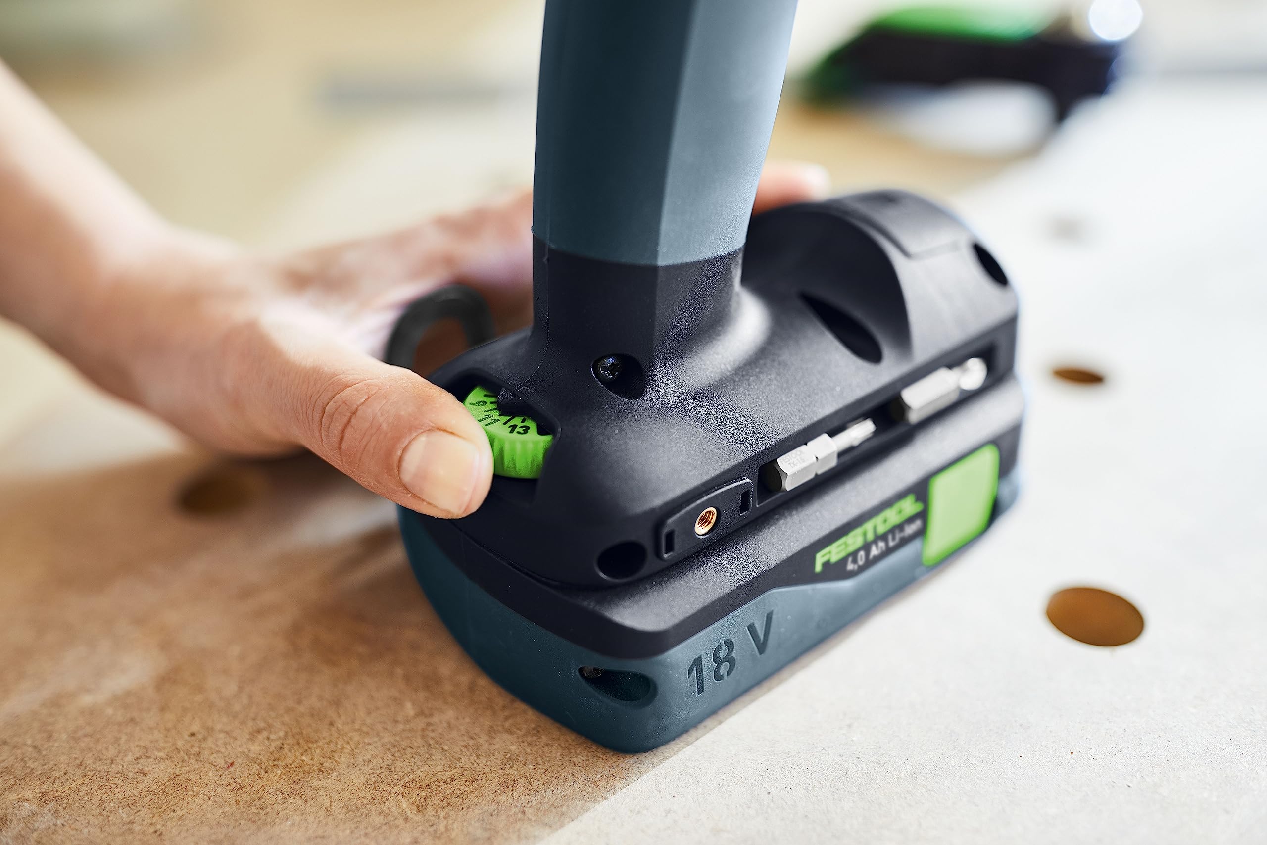 Festool TXS 18 C3.0 Cordless Drill Set - 18V Lithium-Ion Battery, Compact & Powerful for Woodworking, Metal Drilling & DIY Projects