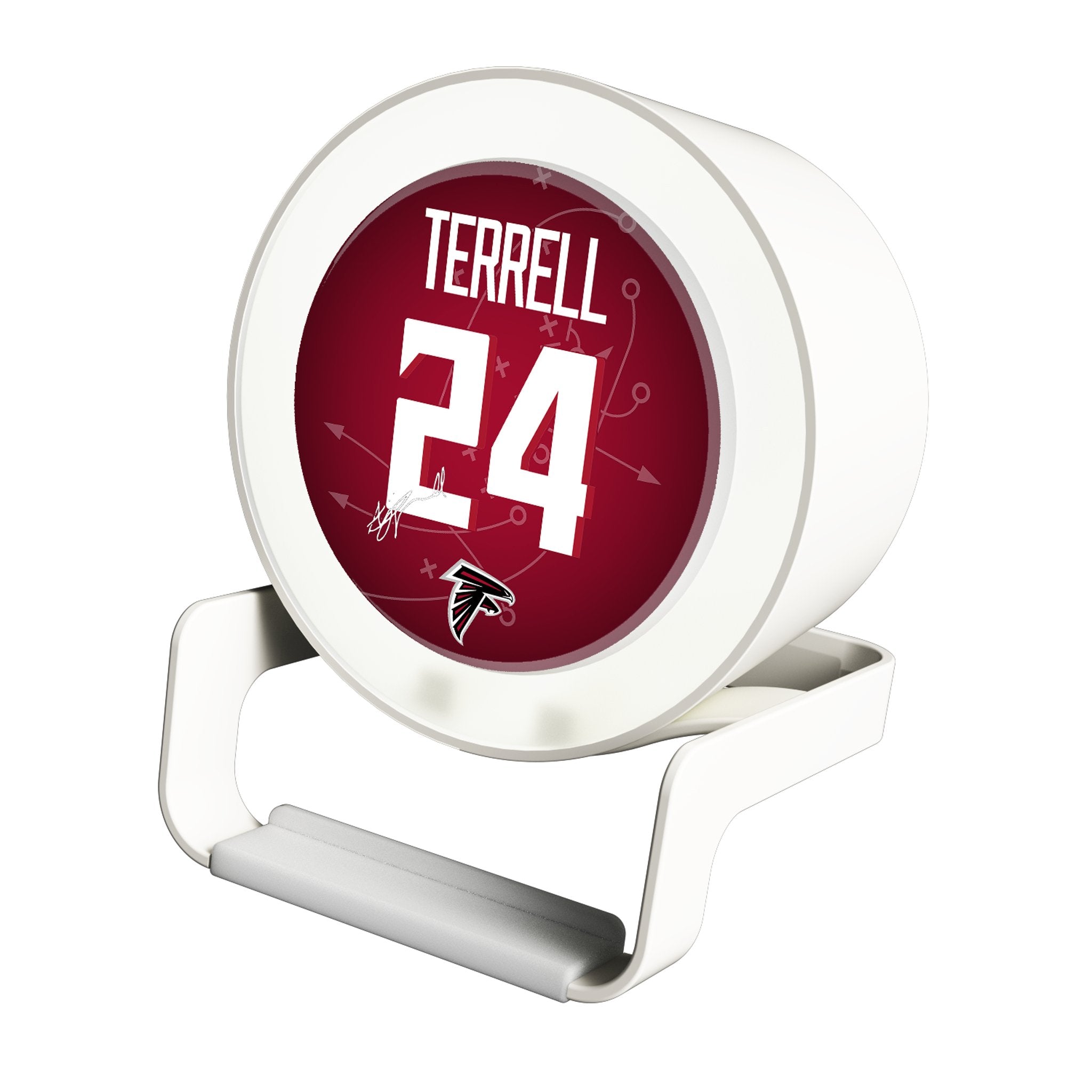 A.J. Terrell Atlanta Falcons 24 LED Night Light with Wireless Charger & Bluetooth Speaker - Perfect for Bedroom, Game Room & Falcons Fan Gifts