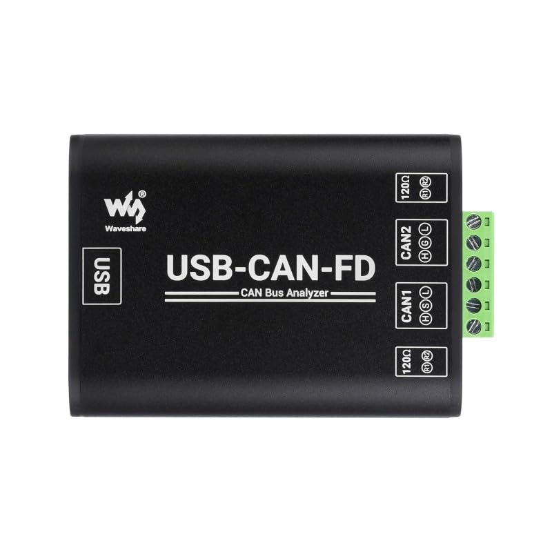 Industrial Grade CAN/CAN FD Bus Data Analyzer & USB to CAN FD Adapter - High Speed CAN Bus Communication Interface Card with Protocol Analysis - Perfect for Automotive Diagnostics, Industrial Automation & Embedded System Development (USB-CAN-FD)