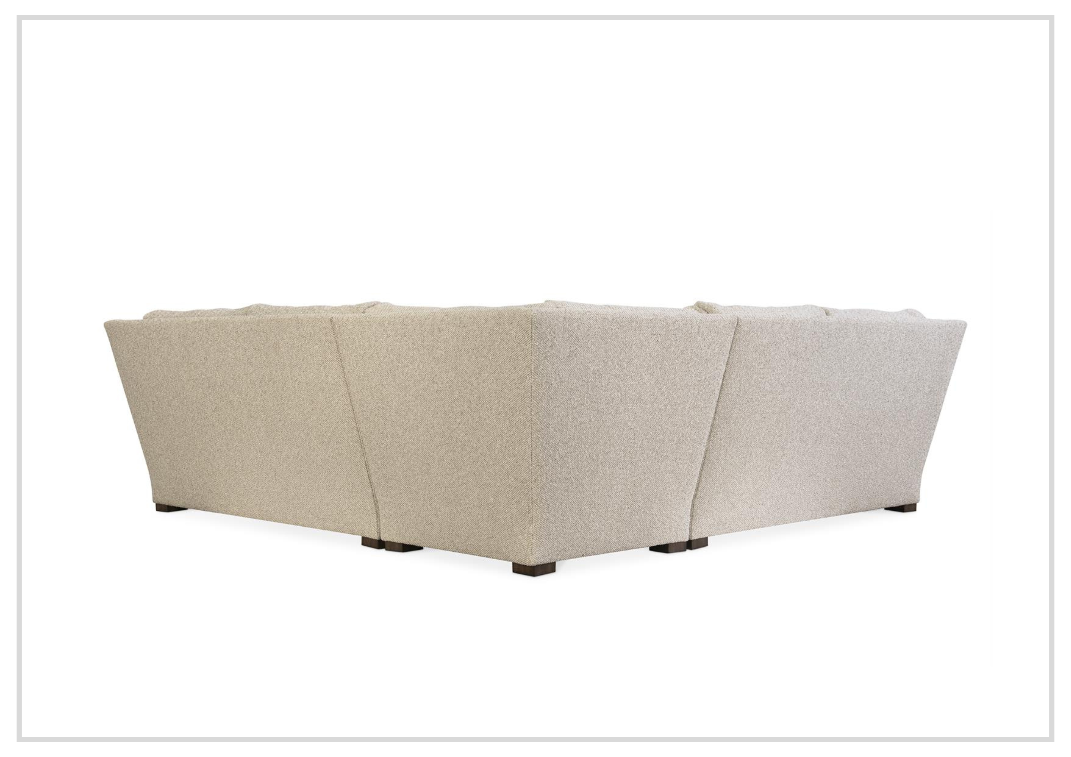 Bernhardt Ventura Beige Fabric Sectional Sofa - Modern Living Room Furniture for Comfortable Relaxation & Stylish Home Decor