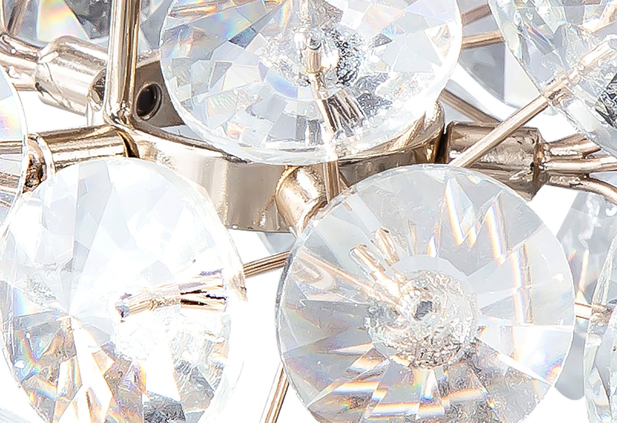 Bellagio Non-Electric G9 Shade Chandelier - French Gold & Crystal or Polished Chrome & Crystal - Perfect for Dining Room, Bedroom, and Living Room Lighting Decor