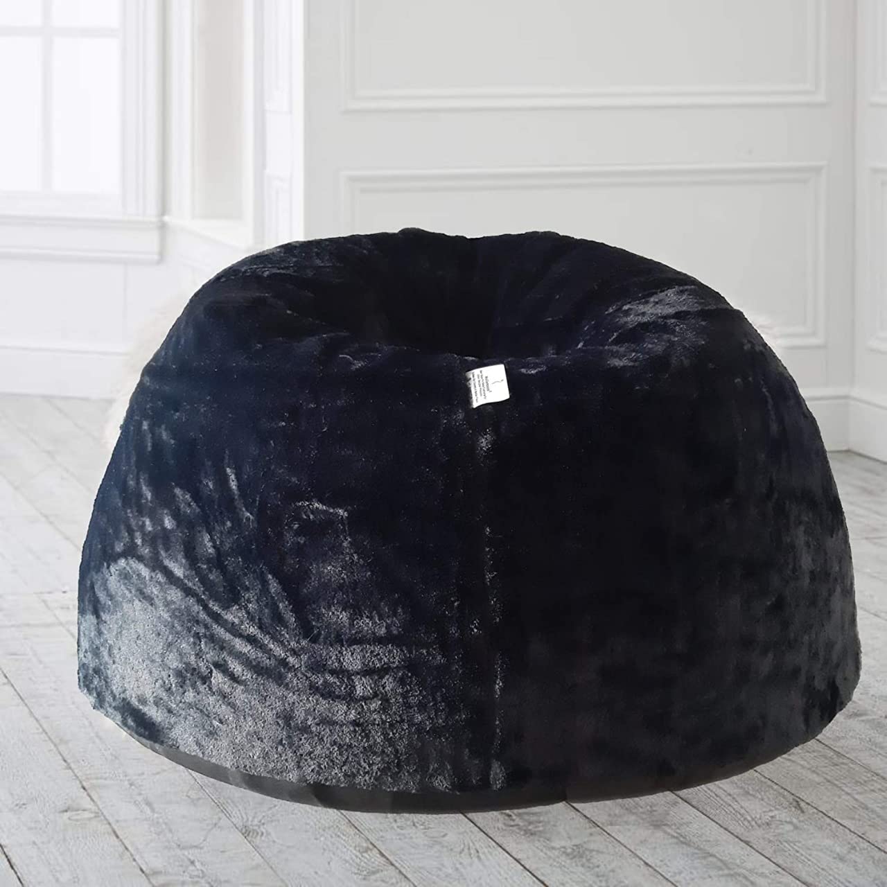 Premium Furry Bean Bag Chair Cover - Rainbow Design, Soft & Luxurious Fur, XXXL Size (Bean Bag Not Included) - Perfect for Kids' Rooms, Dorm Decor, and Cozy Living Spaces