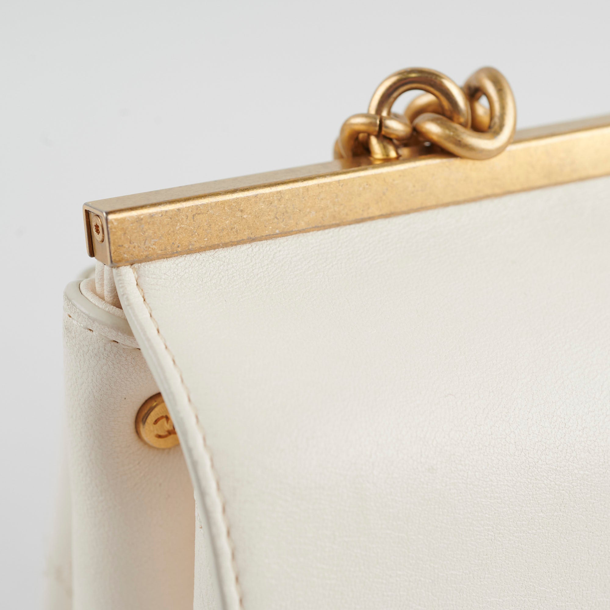 Chanel Reversible Quilted Flap Bag White Gold Hardware 25 Series - Luxury Crossbody Purse for Women, Perfect for Parties & Evening Events