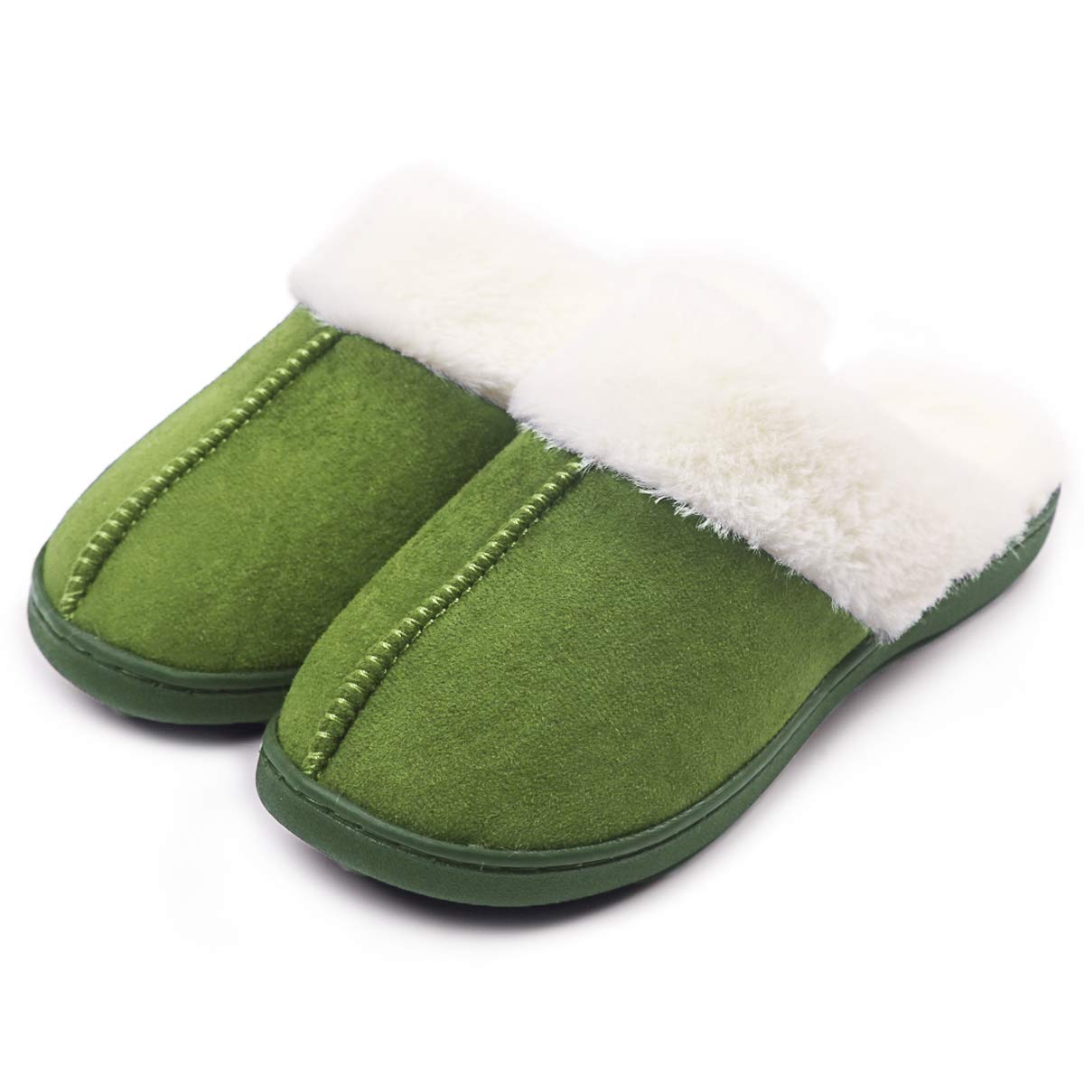 Caramella Bubble Women's Memory Foam Slippers - Ultra Soft Wool-Like Plush Fleece Lined House Shoes with Faux Fur - Comfortable Indoor Outdoor Bedroom Slippers for Relaxing at Home, Lounging & Cozy Winter Wear