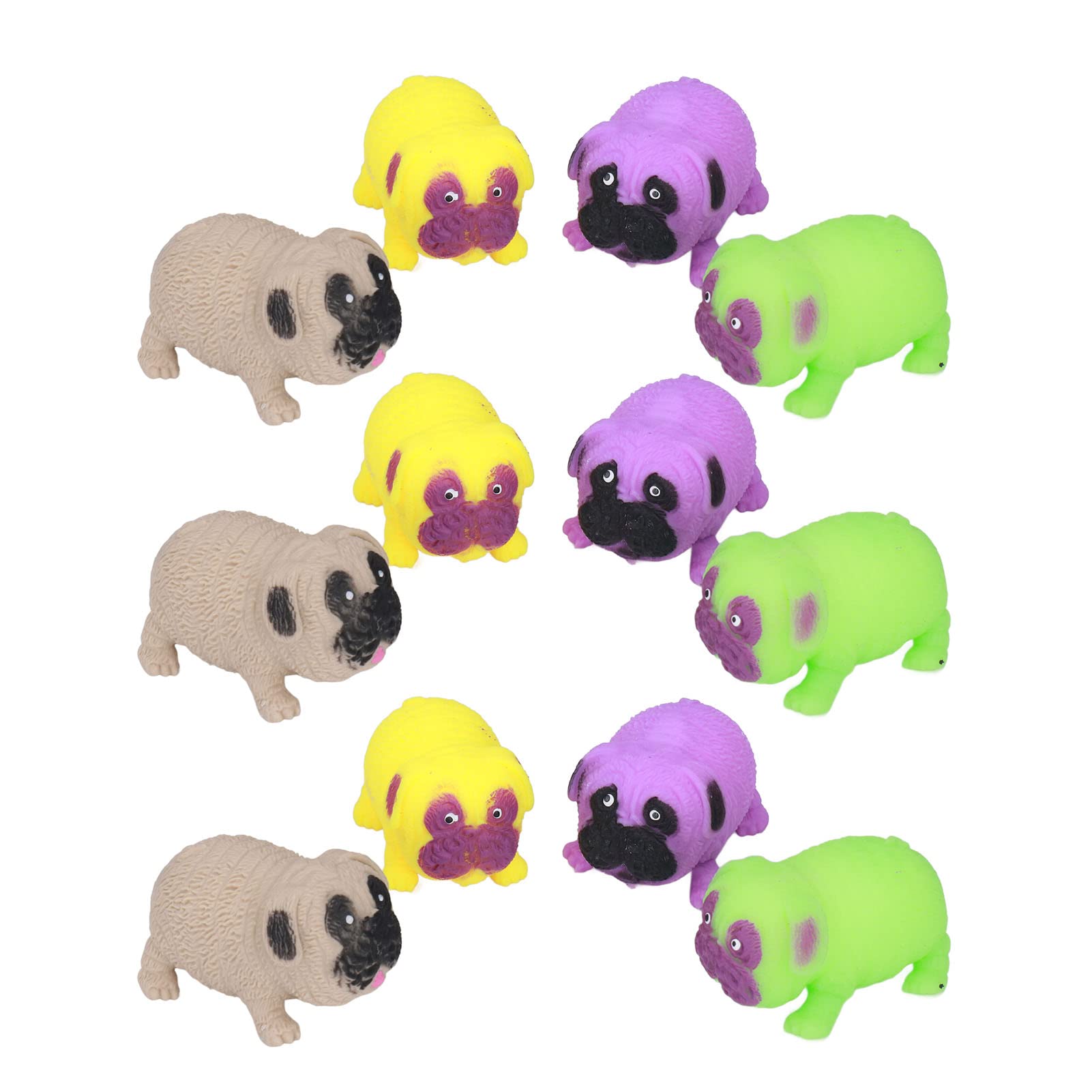 12Pcs Stress Relief Balls for Adults & Kids - Fun Dog Toy for Anxiety & Stress Relief at Home/Office