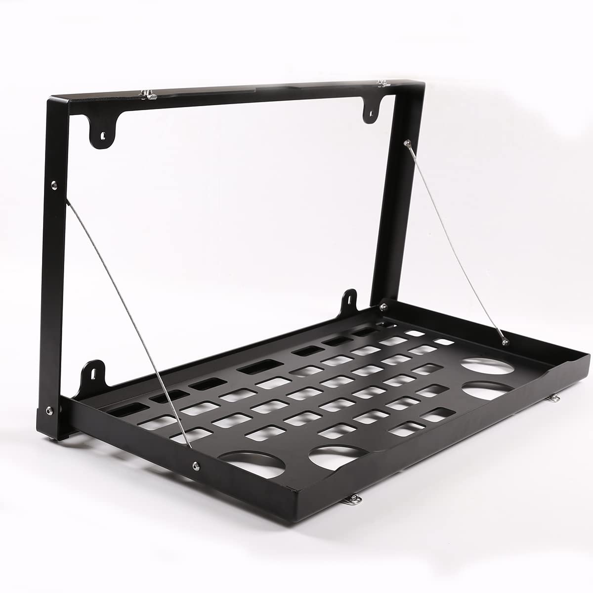 Foldable Metal Car Tailgate Storage Rack for Land Rover Defender 2020-2023 | Heavy Duty Cargo Organizer | Perfect for Camping, Off-Roading & Outdoor Adventures