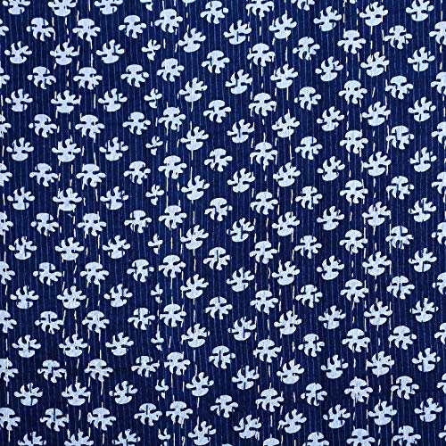 Handmade Indian Block Print Kantha Quilt - Queen Size Cotton Throw Blanket & Bedspread (Blue Block Design, 90x60 Inches) - Perfect for Boho Bedroom Decor, Cozy Sofa Throws & Unique Gift Ideas