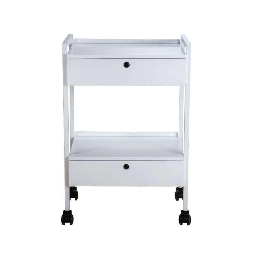 Silverfox Beauty Trolley 1019 - Professional Rolling Makeup Case with Wheels for Salon, Spa & Travel | Portable Cosmetic Organizer for Hairstylists & Makeup Artists