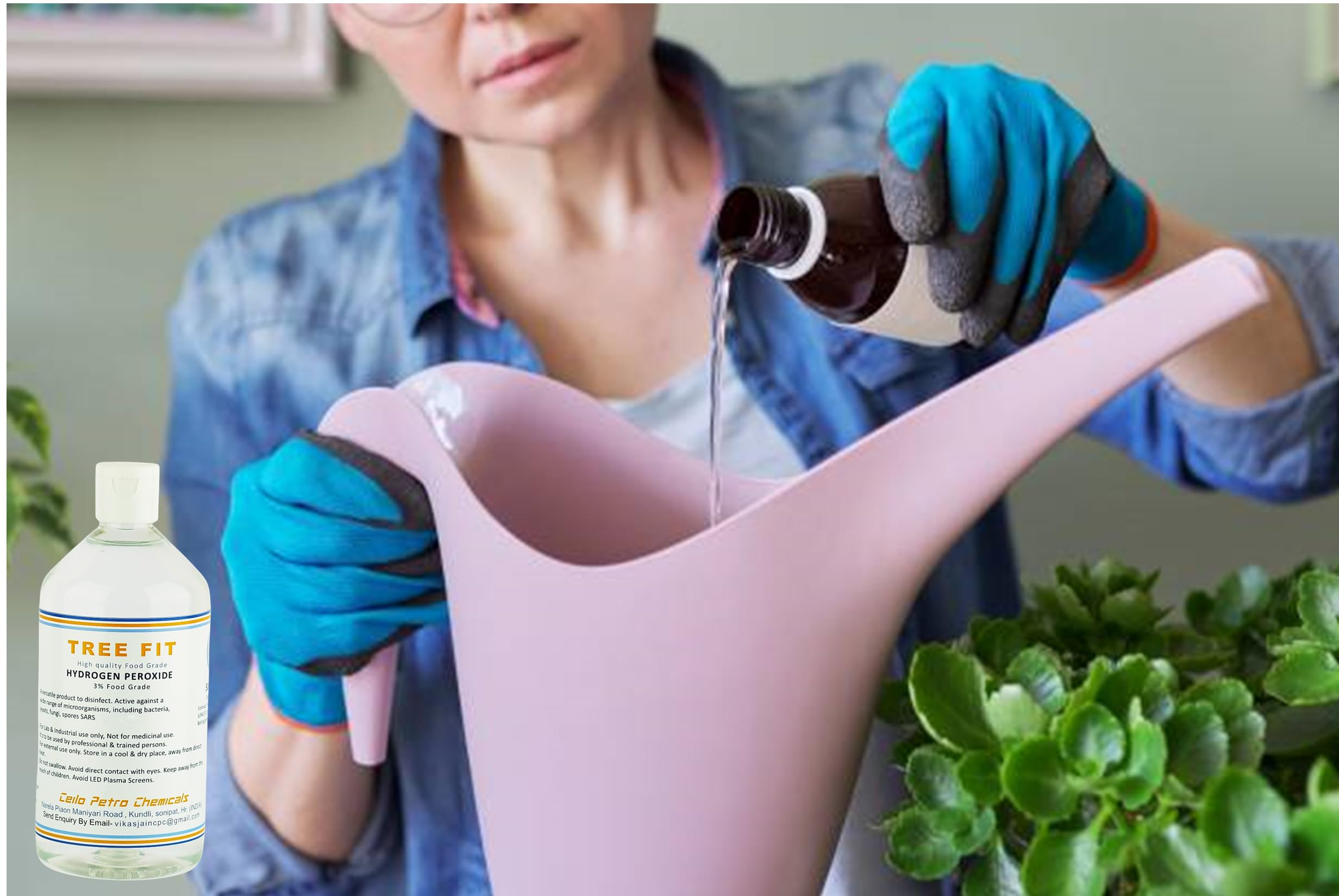 **Tree Fit 3% Food Grade Hydrogen Peroxide for Plants - Multi-Purpose Disinfectant & Cleaner (250ml x 2 Pack, 500ml Total) - Ideal for Gardening, First Aid & Household Sanitizing**