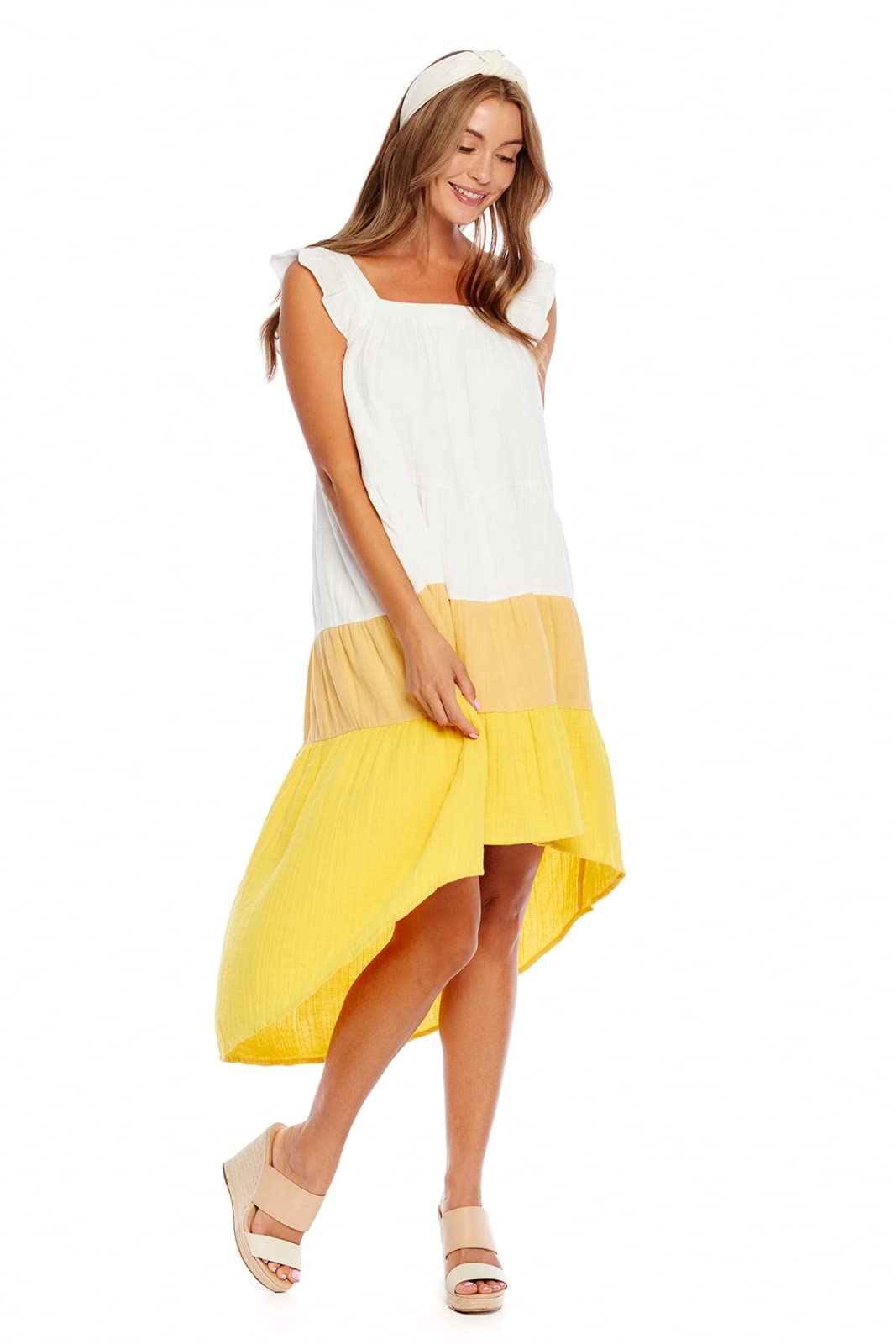 Mud Pie Women's Sleeveless Colorblock Dress - Stylish Summer Casual Dress for Beach, Party & Vacation | Flattering Fit & Comfortable Fabric