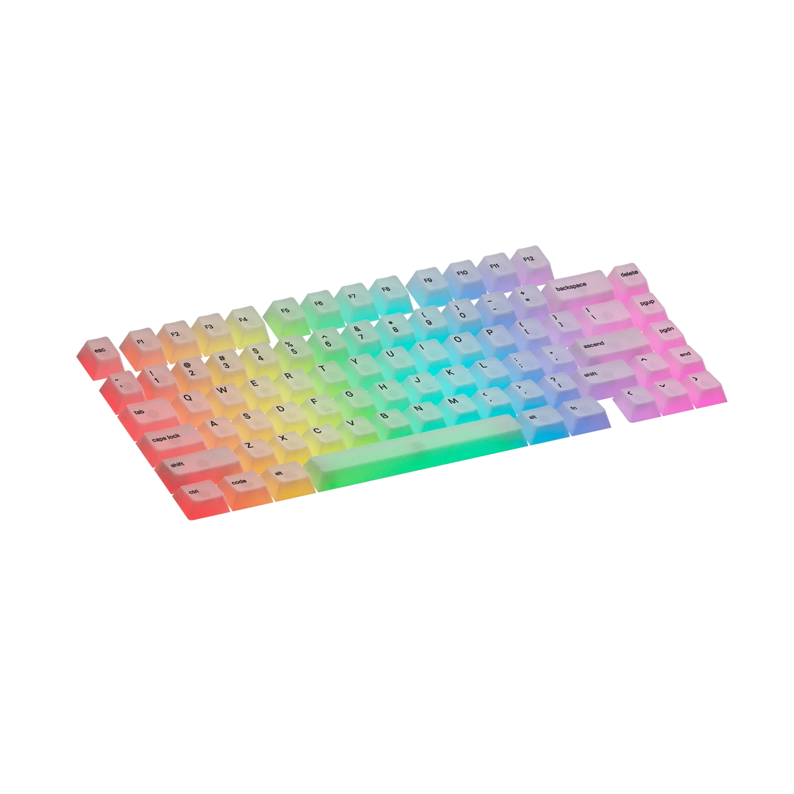 Polychroma Keycaps for Mechanical Keyboards - Custom RGB Backlit Keycaps for Gaming & Typing - Perfect for PC, Mac & Laptop Keyboards (US Layout)