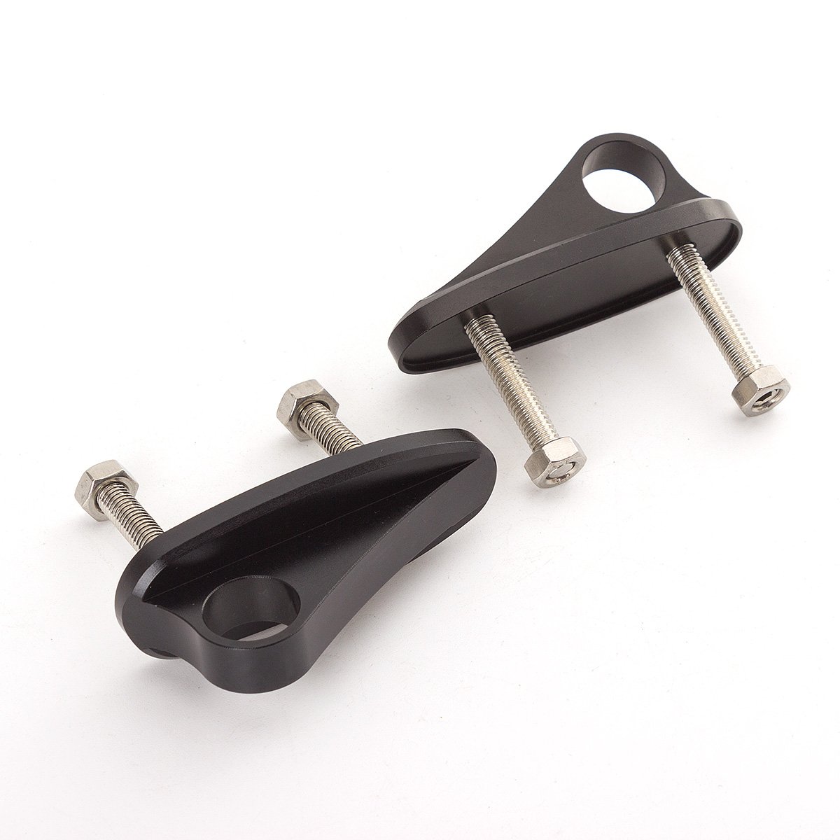 FXCNC Racing Aluminum Motorcycle Mirror Adapters - Universal Side Rear View Mirror Mount Clamp for Suzuki GSXR1000 (2005-2008), GSXR600/750 (2006-2007) - Perfect for Street Racing & Custom Bike Builds