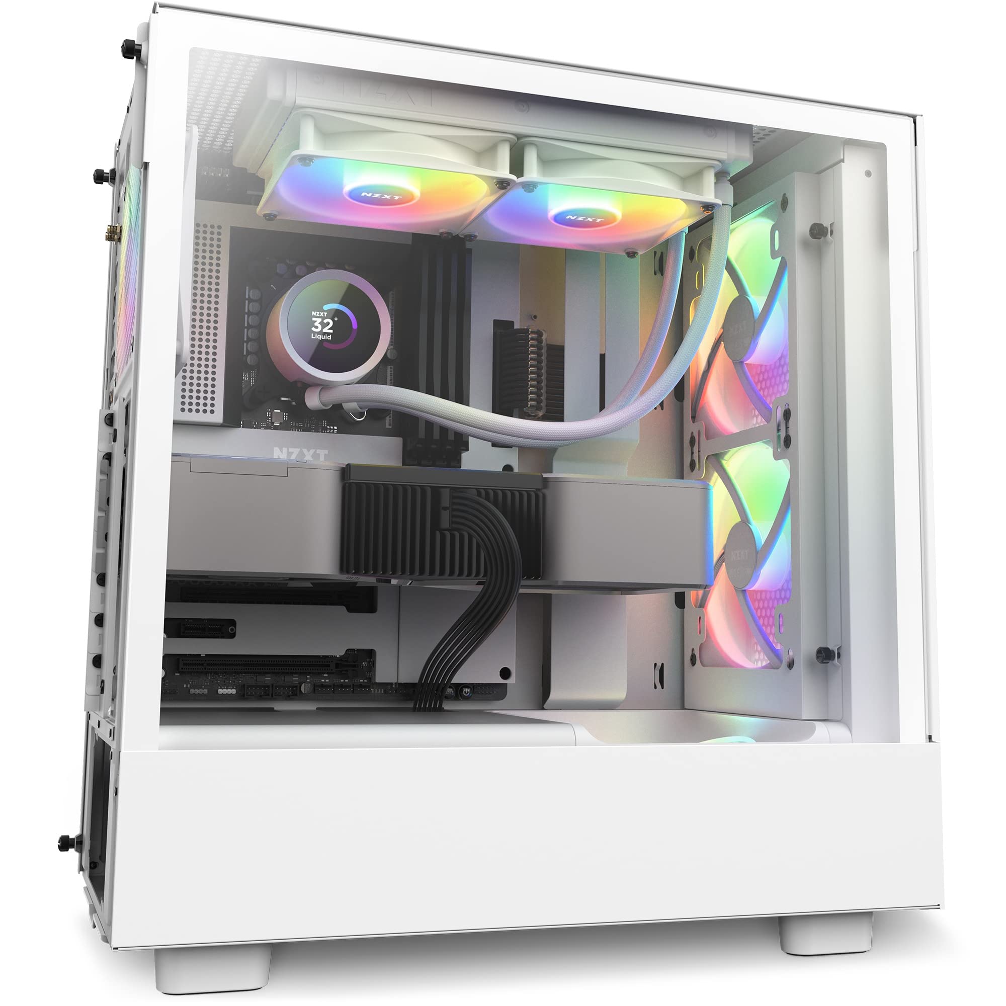 NZXT Kraken 240 RGB AIO Liquid CPU Cooler - 240mm Radiator with 1.54