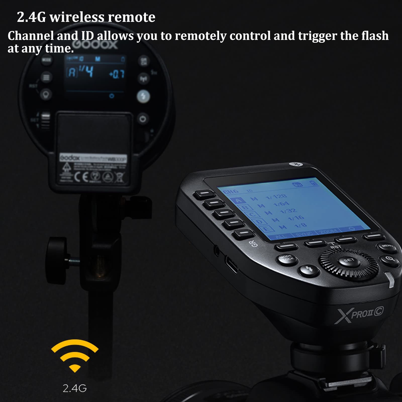 Godox XProII-C Wireless Flash Trigger for Canon Cameras - TTL, 2.4G HSS up to 1/8000s, Bluetooth Smartphone Control, Quick Release Hotshoe - Perfect for Studio Photography & On-Location Shoots