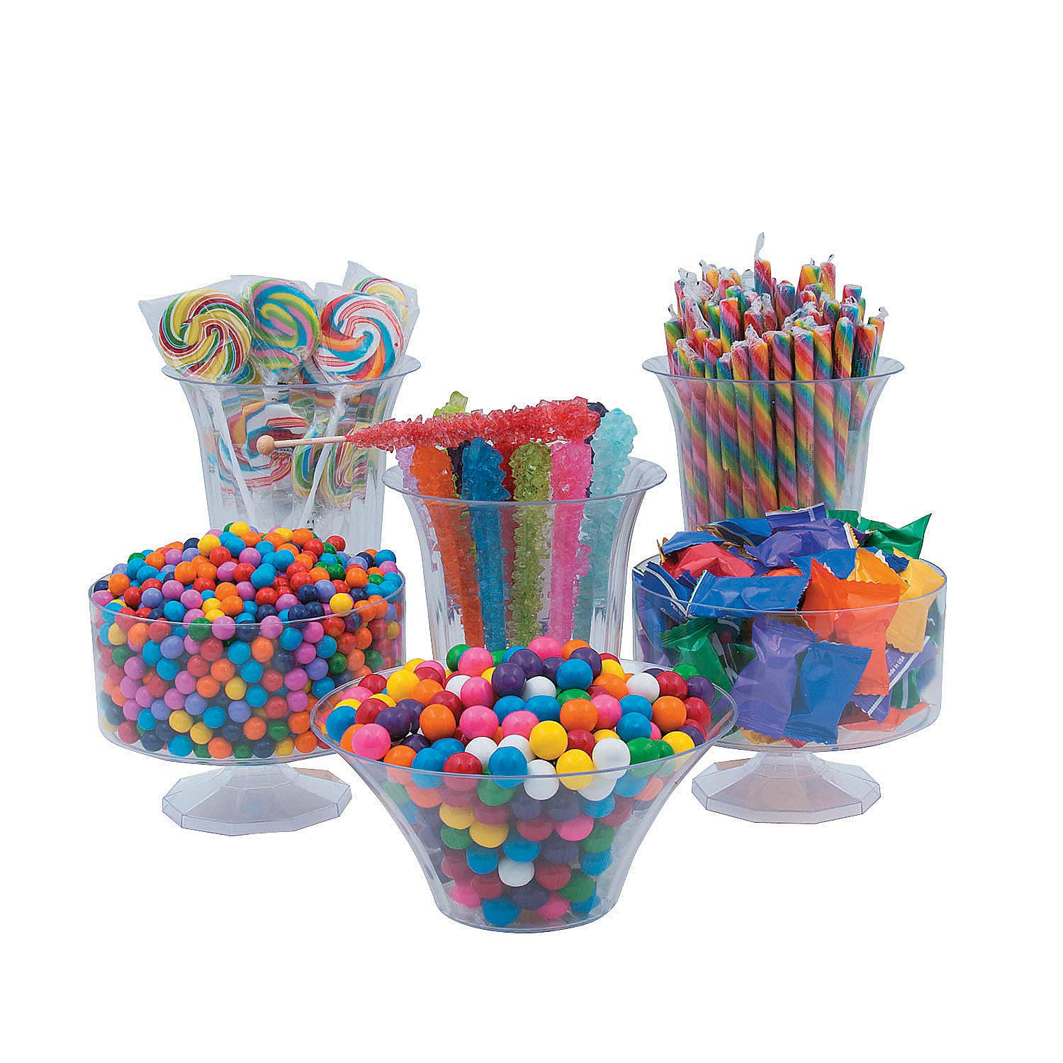 Rainbow Candy Buffet Assortment - 1649 Pieces Bulk Candy for Parties, Weddings, Baby Showers & Events | Colorful Mixed Candy Variety Pack