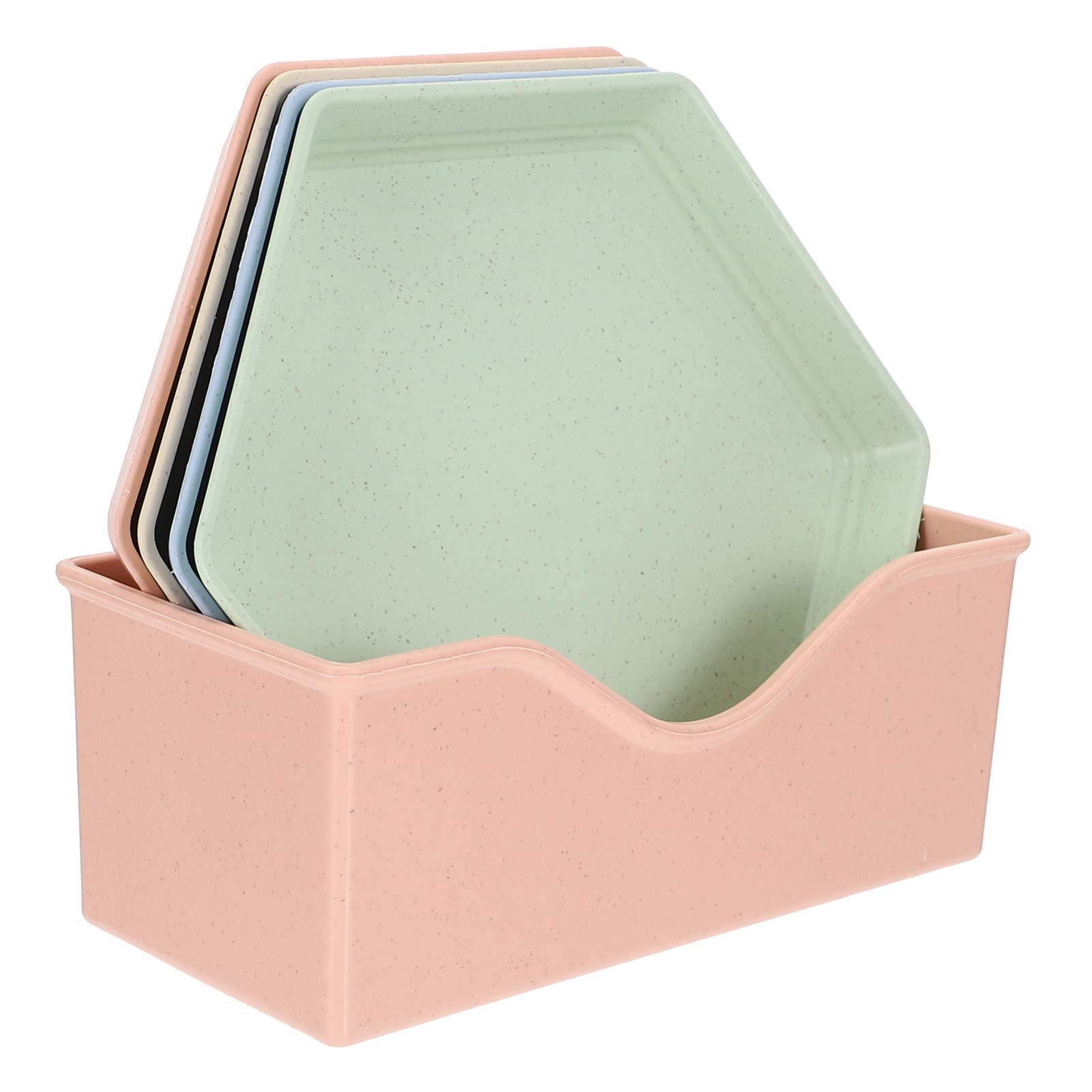 Hemoton 1 Set Divided Serving Plates - Round Plastic Dinnerware for Adults & Kids - Soup, Pasta, Salad Trays - BPA-Free Camping & Picnic Dishes - Microwave Safe Food Containers (Perfect for Family Dinners, Outdoor Parties & School Lunches)